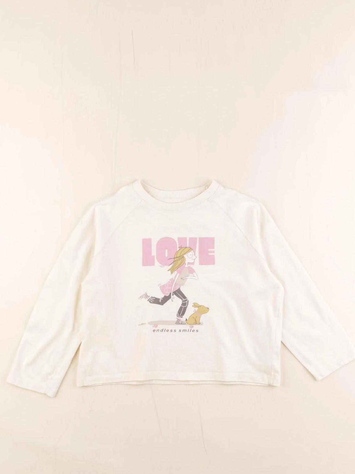 Vertbaudet - tee-shirt blanc - 6 ans