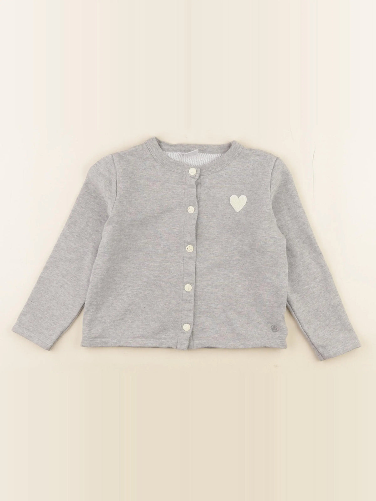 Petit Bateau - sweat gris - 5 ans