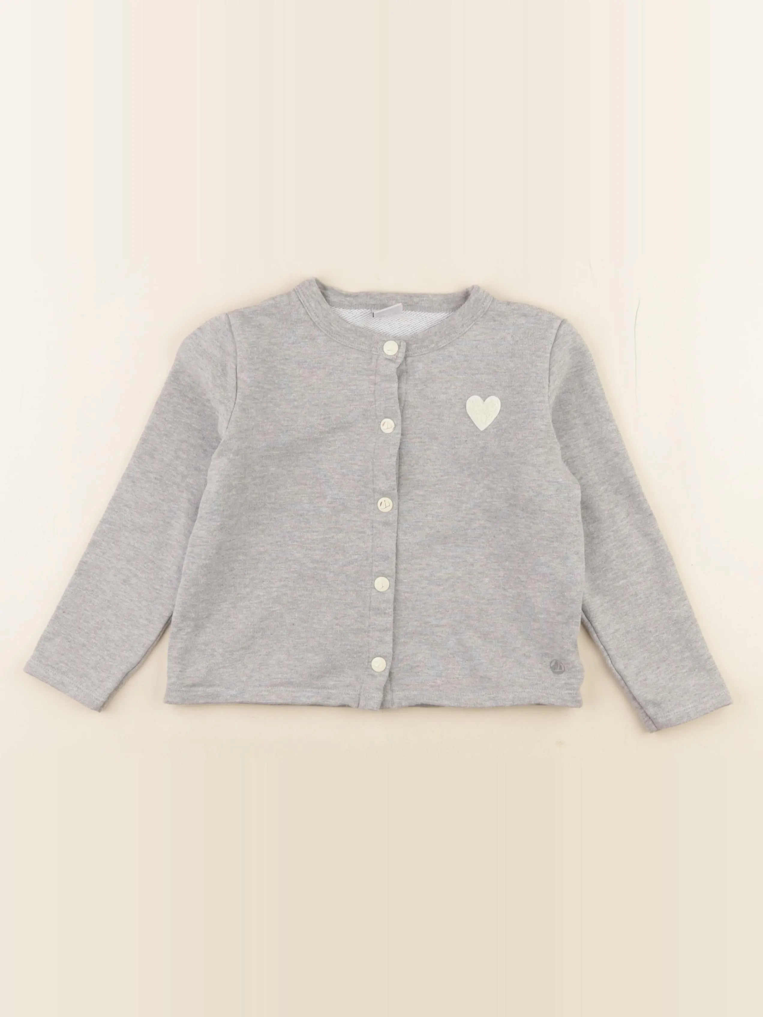 Petit Bateau - sweat gris - 5 ans