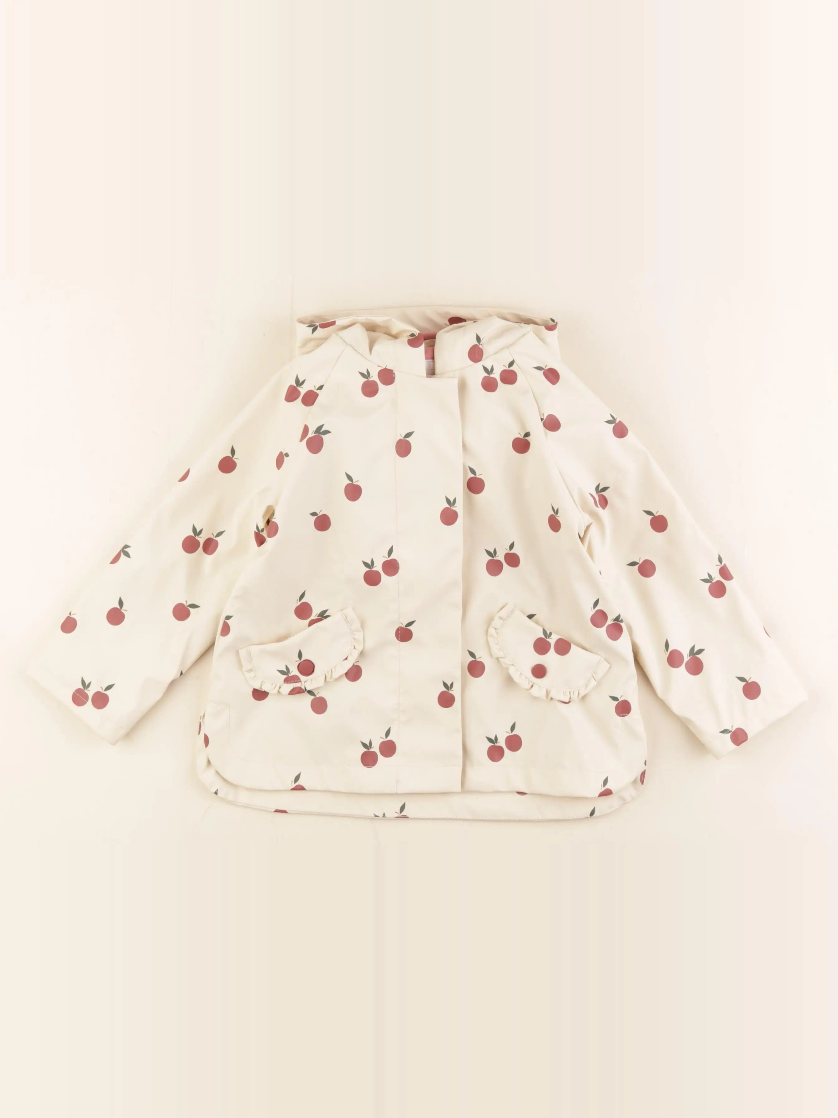 Vertbaudet - imperméable beige, rose - 36 mois