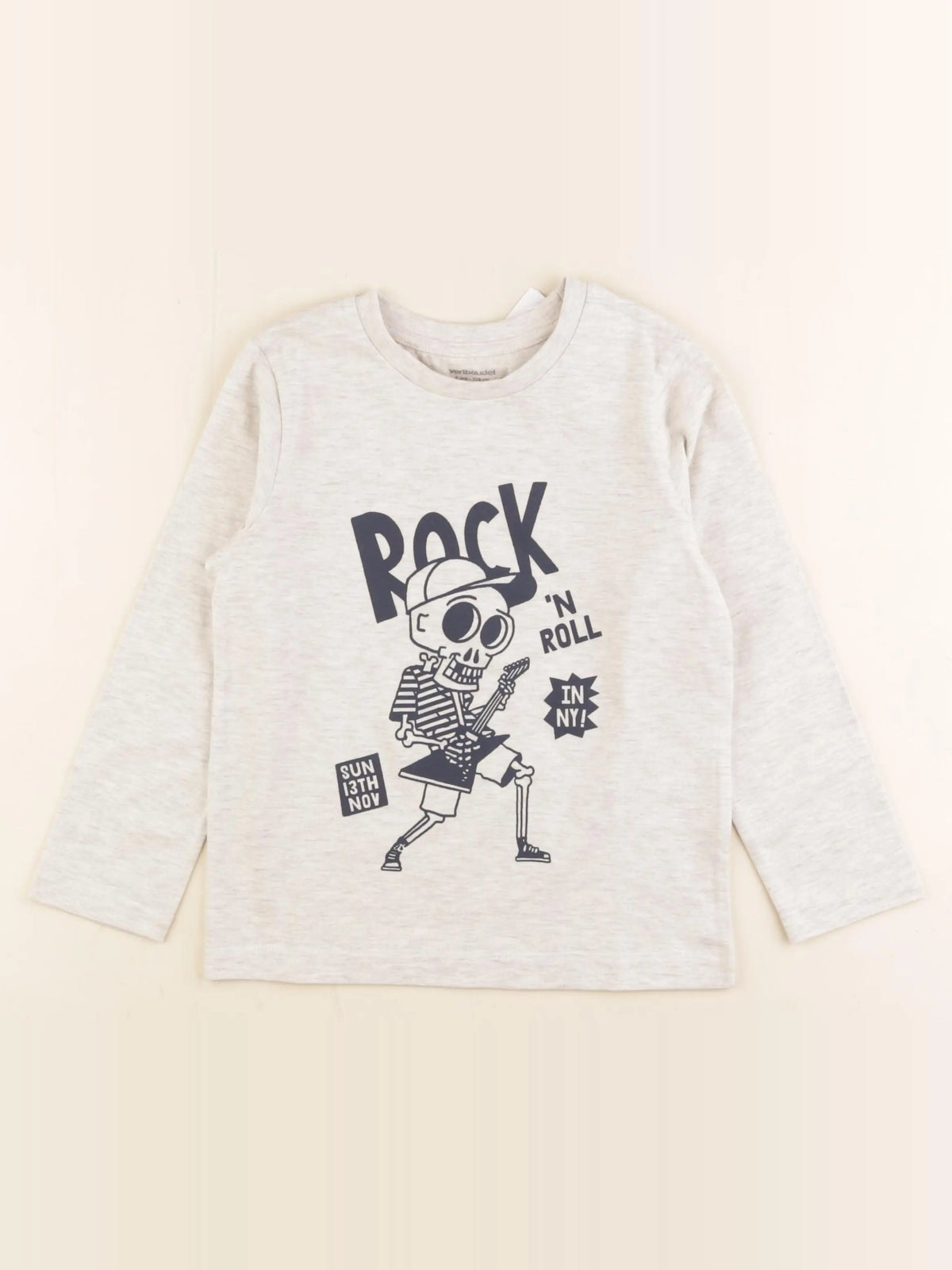 Vertbaudet - tee-shirt gris - 6 ans