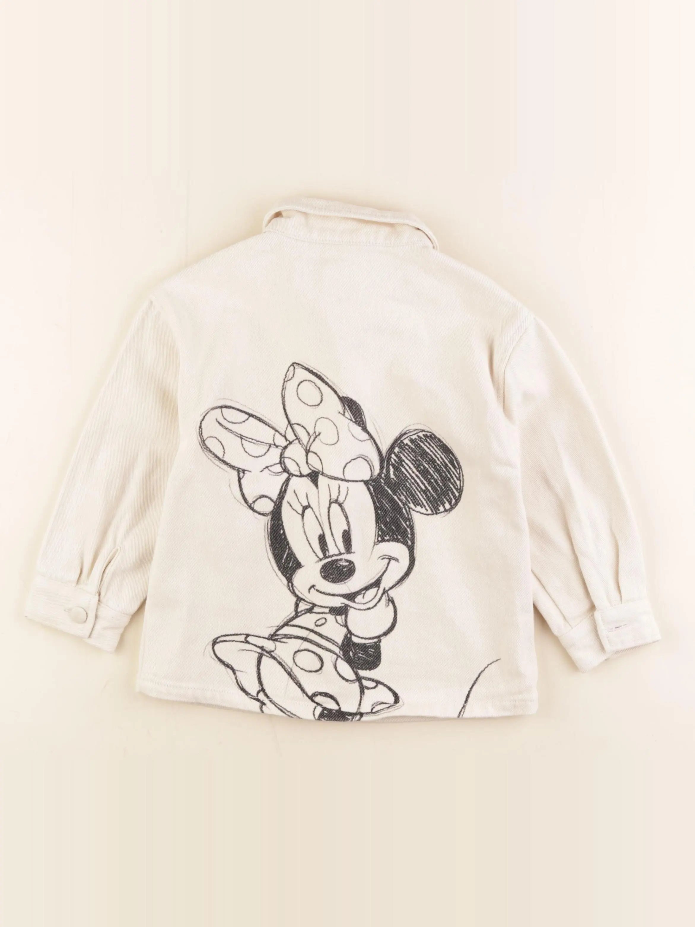 Vertbaudet - veste imprimé au dos beige - 10 ans