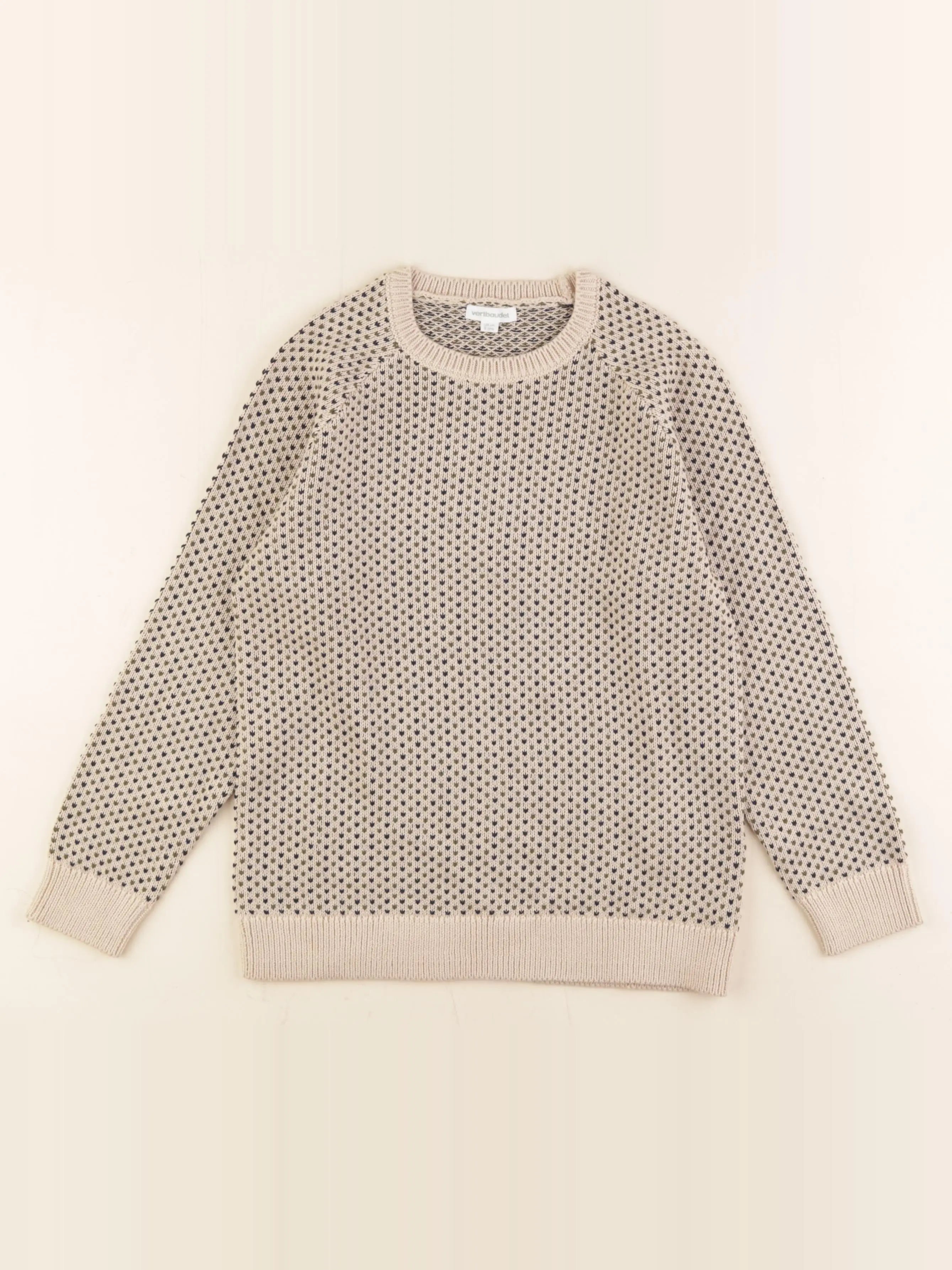 Vertbaudet - pull beige - 8 ans