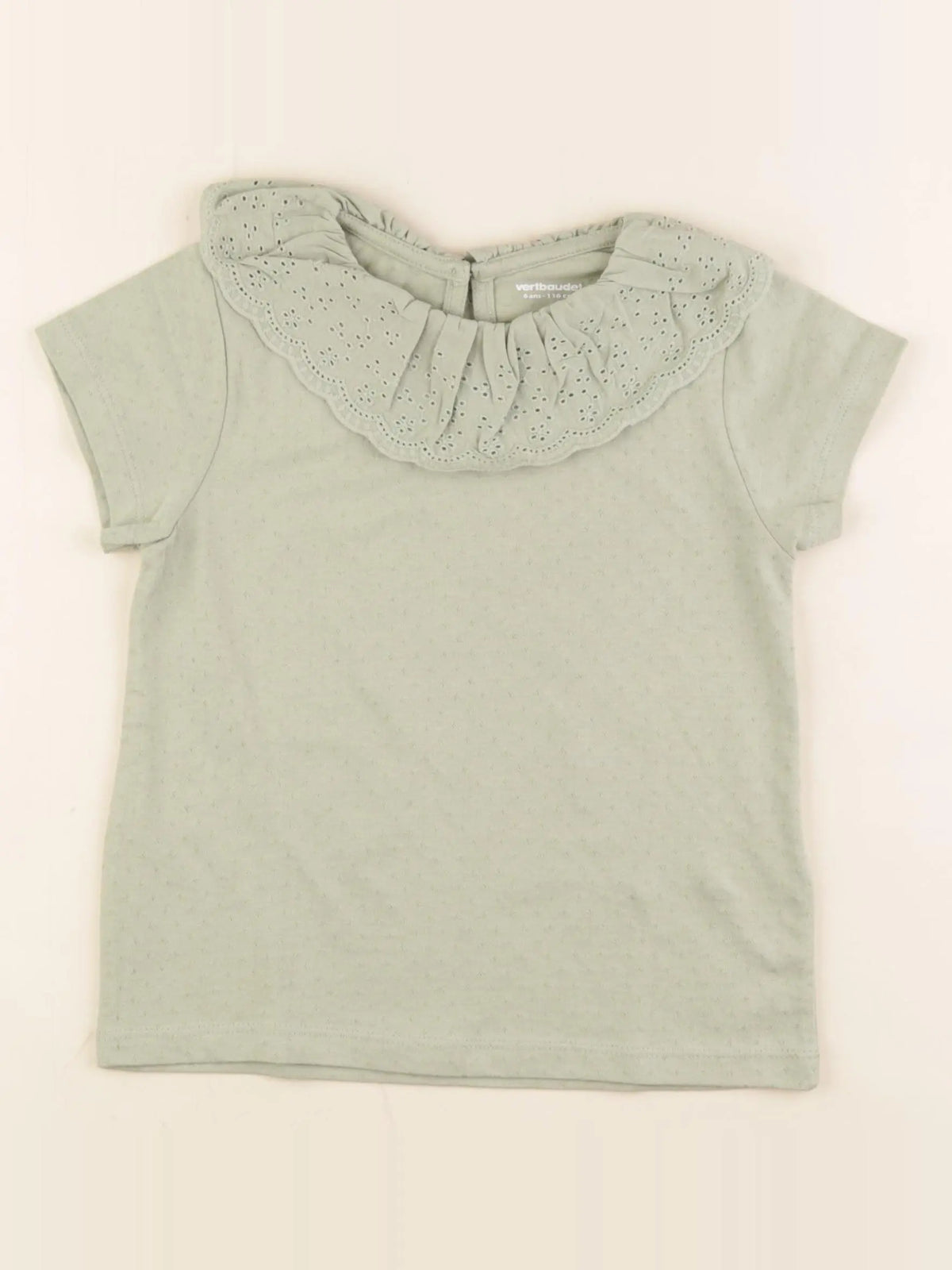 Vertbaudet - tee-shirt vert - 6 ans