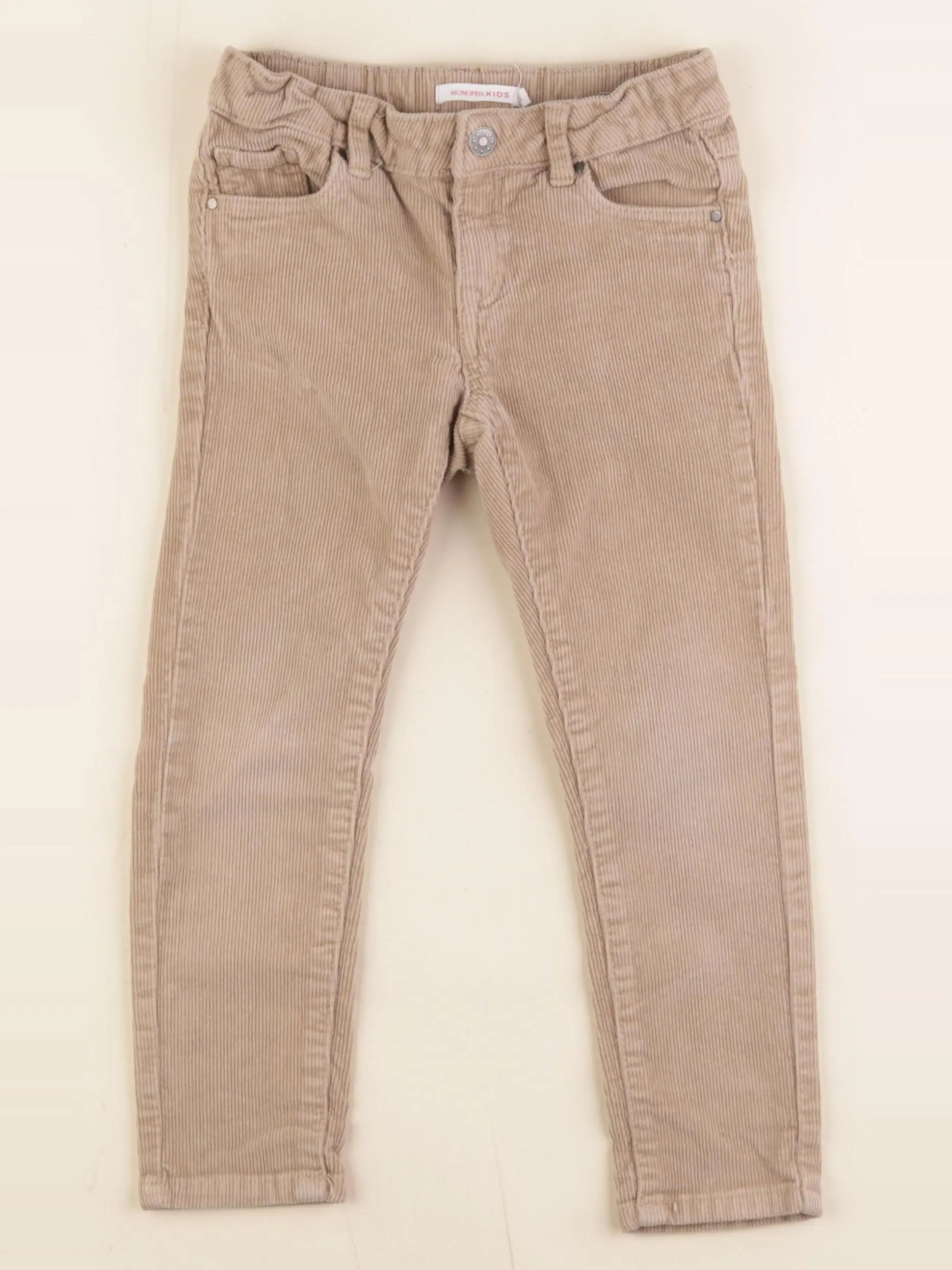 Monoprix - pantalon marron - 4 ans