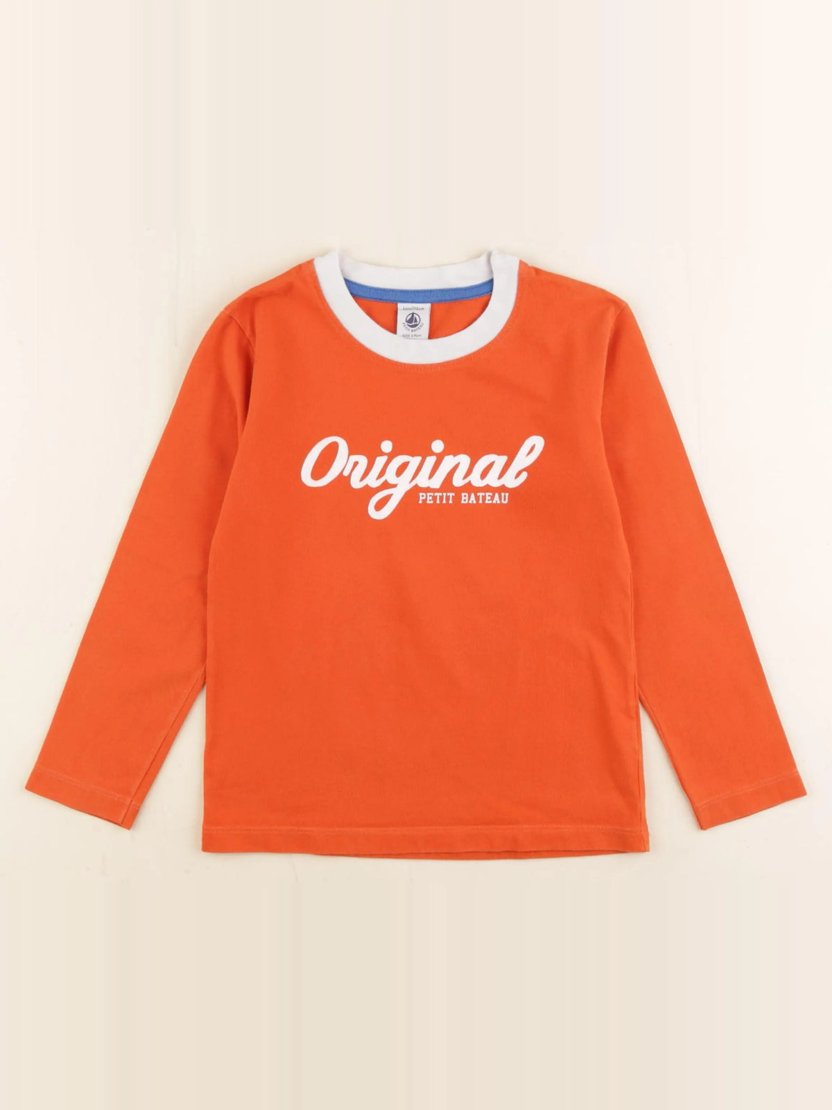 Petit Bateau - maillot de corps orange - 6 ans