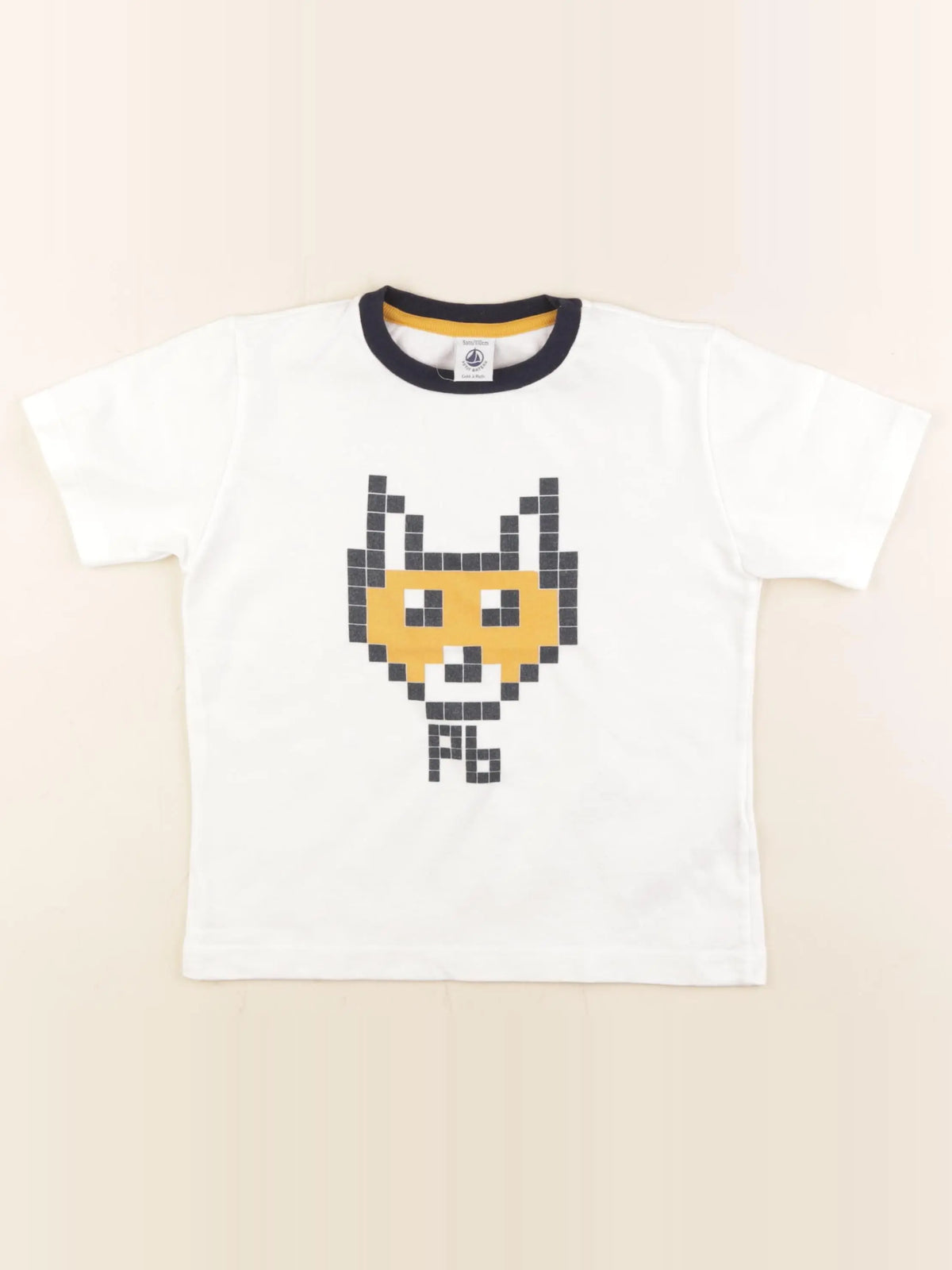 Petit Bateau - tee-shirt blanc - 5 ans