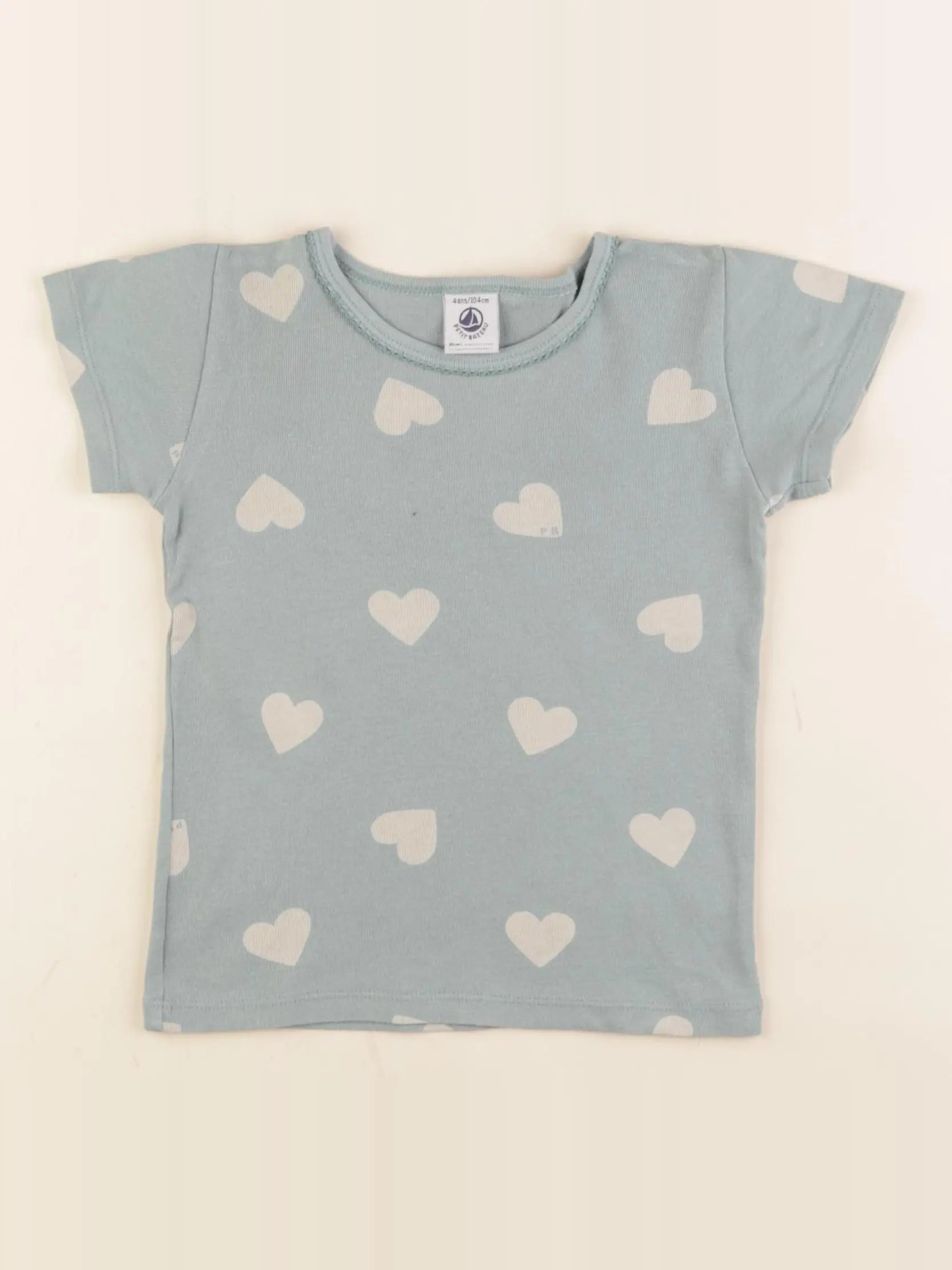 Petit Bateau - maillot de corps vert - 4 ans