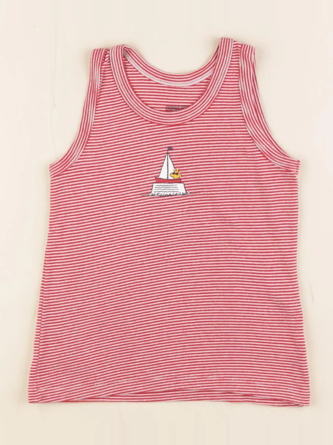 Petit Bateau - maillot de corps rouge - 4 ans