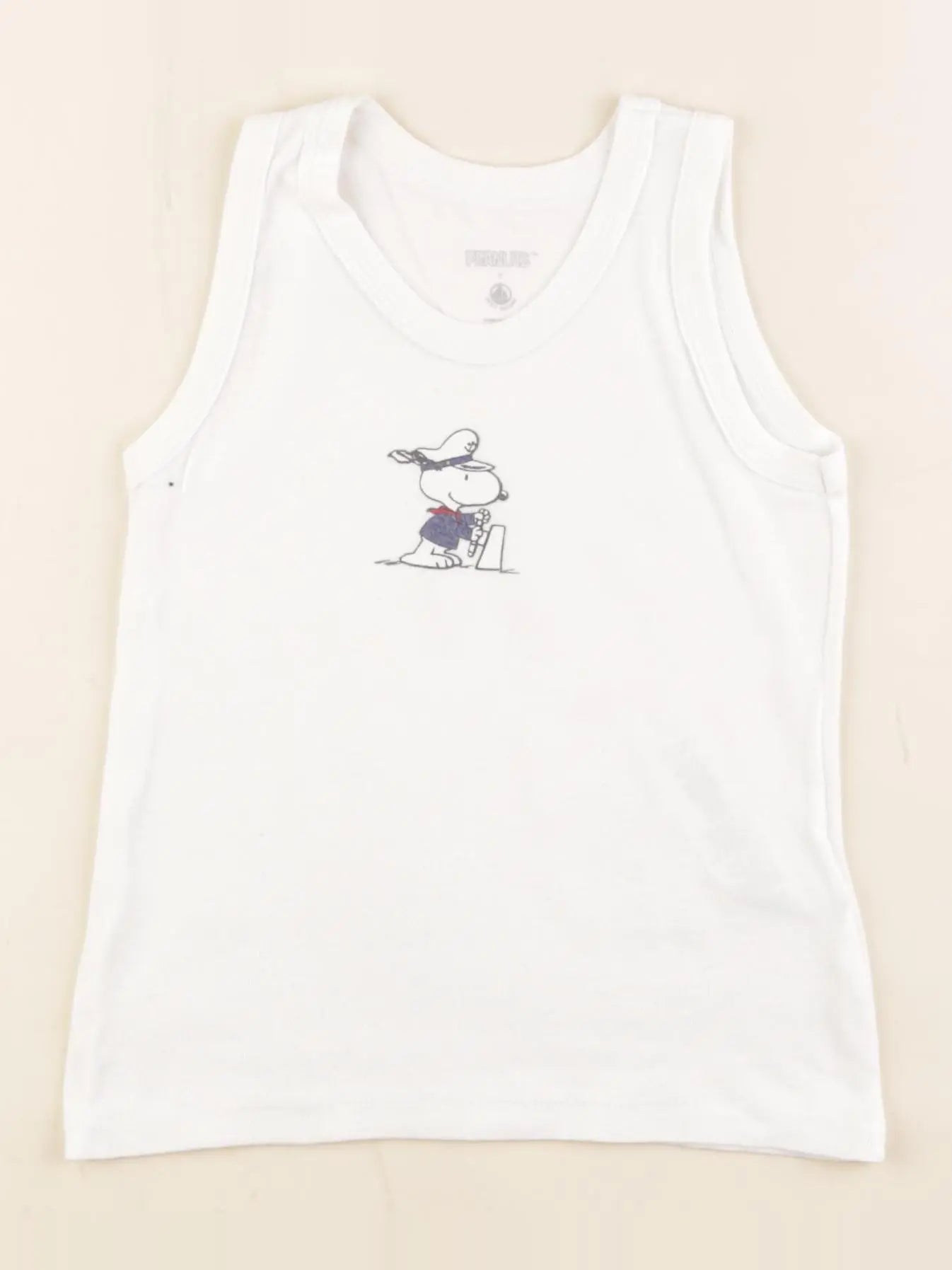 Petit Bateau - maillot de corps blanc - 4 ans