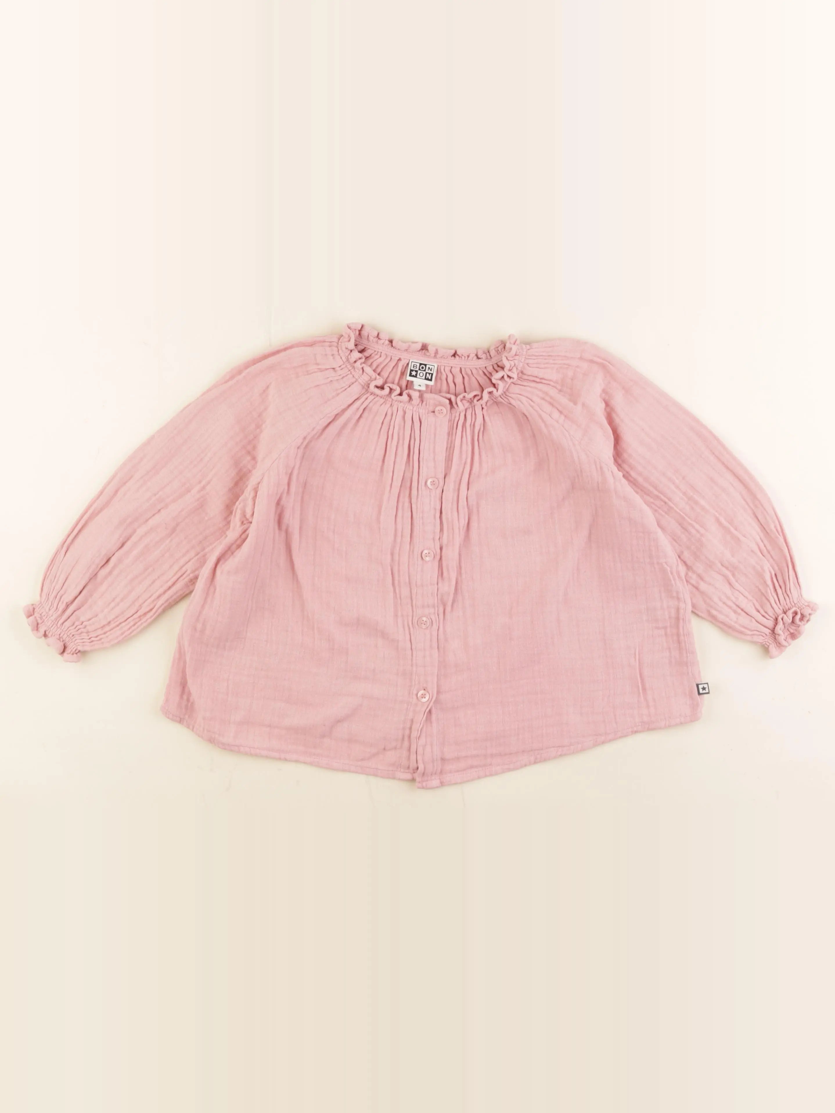 Bonton - blouse rose - 4 ans