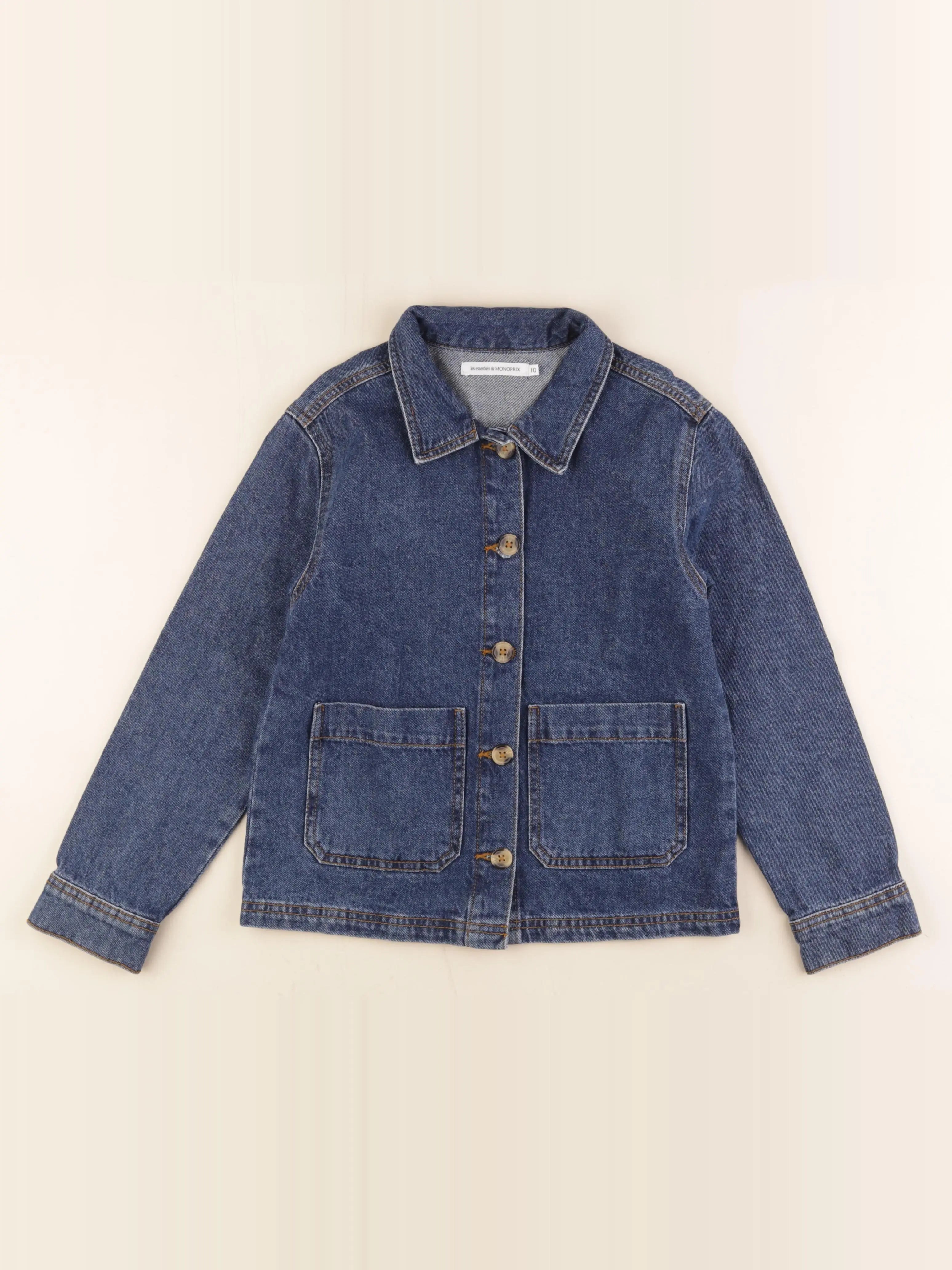 Monoprix - veste bleu - 10 ans