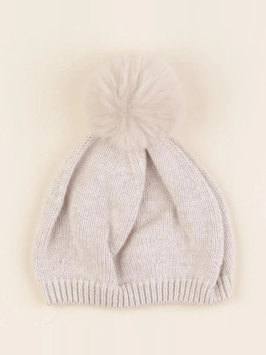 H&M - bonnet beige - 6/12 mois