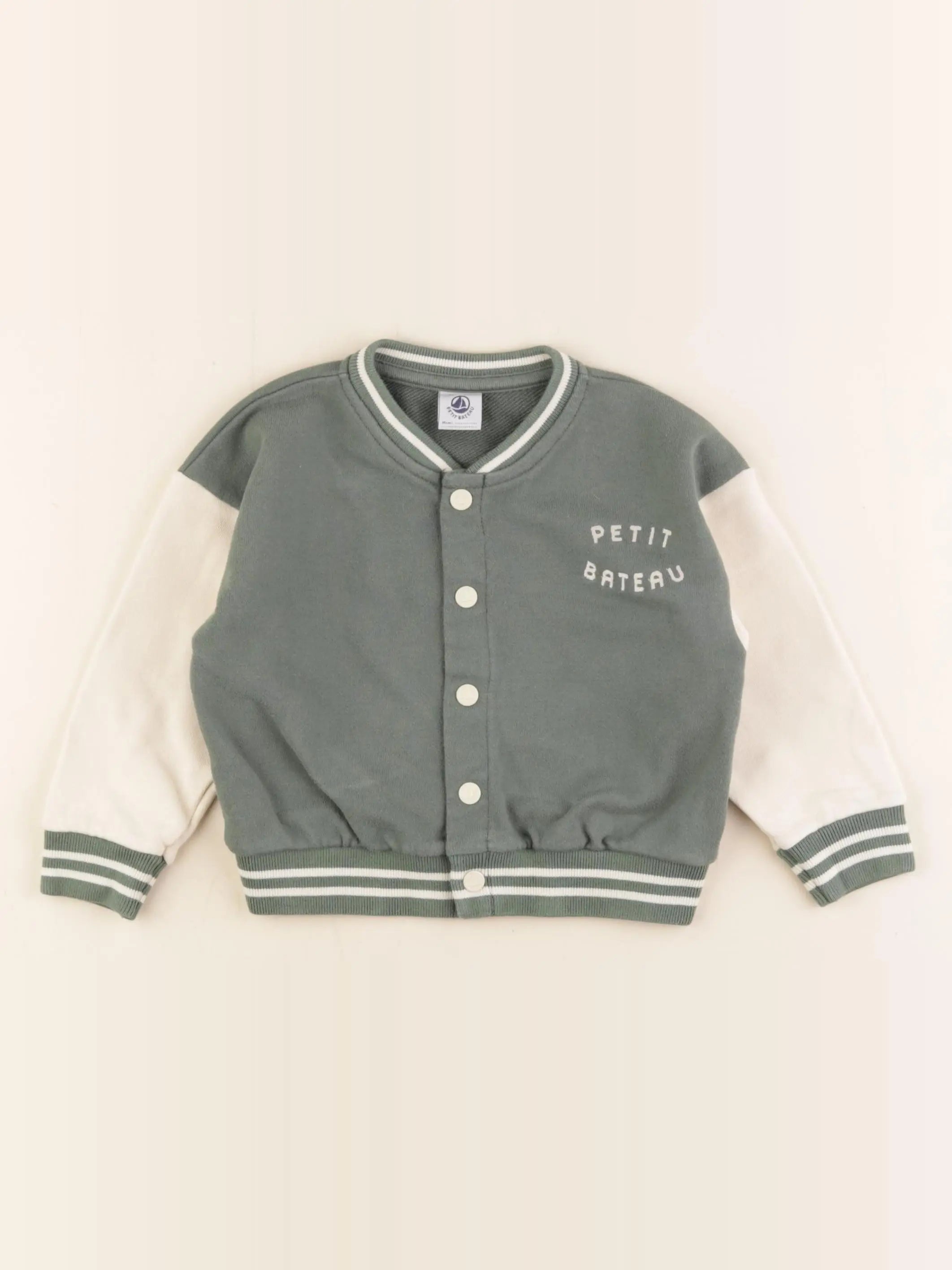 Petit Bateau - veste vert - 24 mois