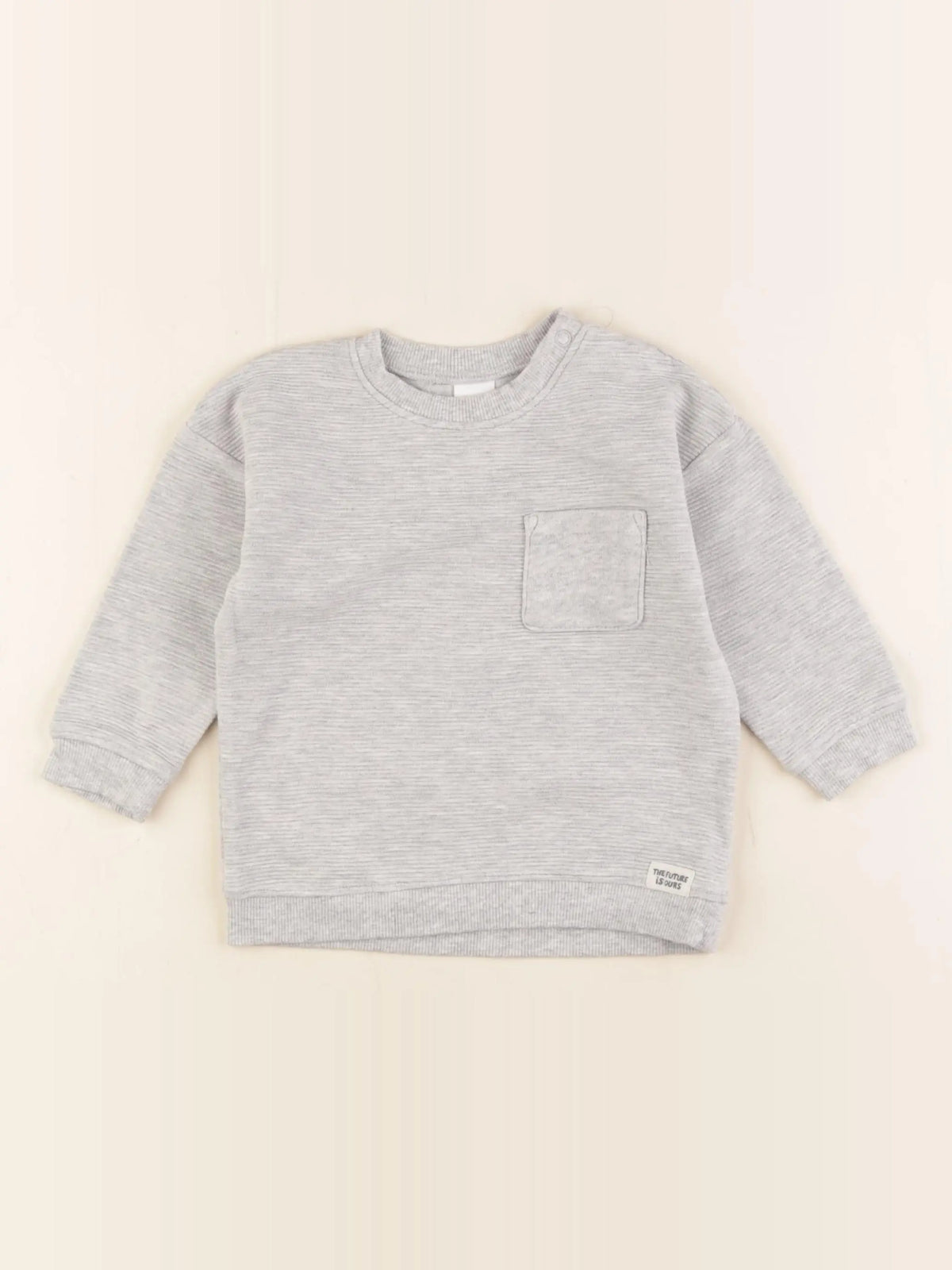 H&M - tee-shirt gris - 9/12 mois