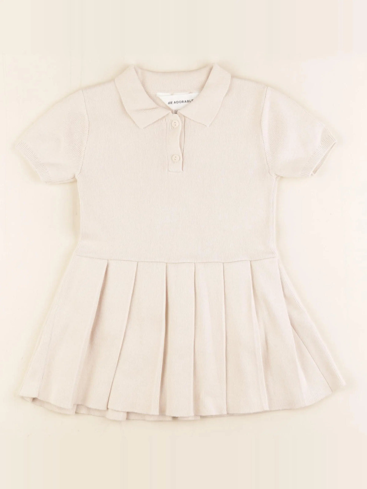 H&M - robe beige - 12/18 mois