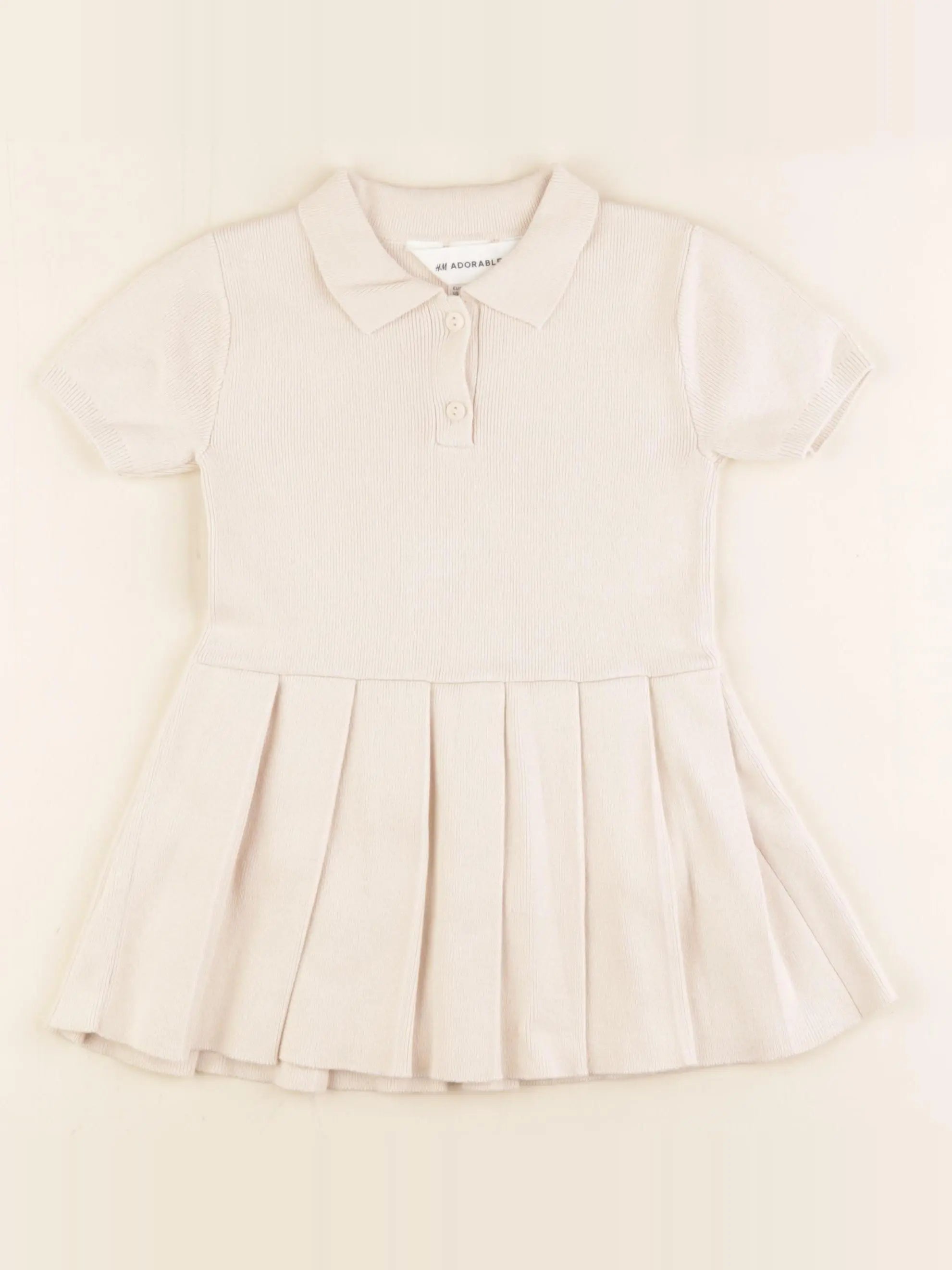 H&M - robe beige - 12/18 mois