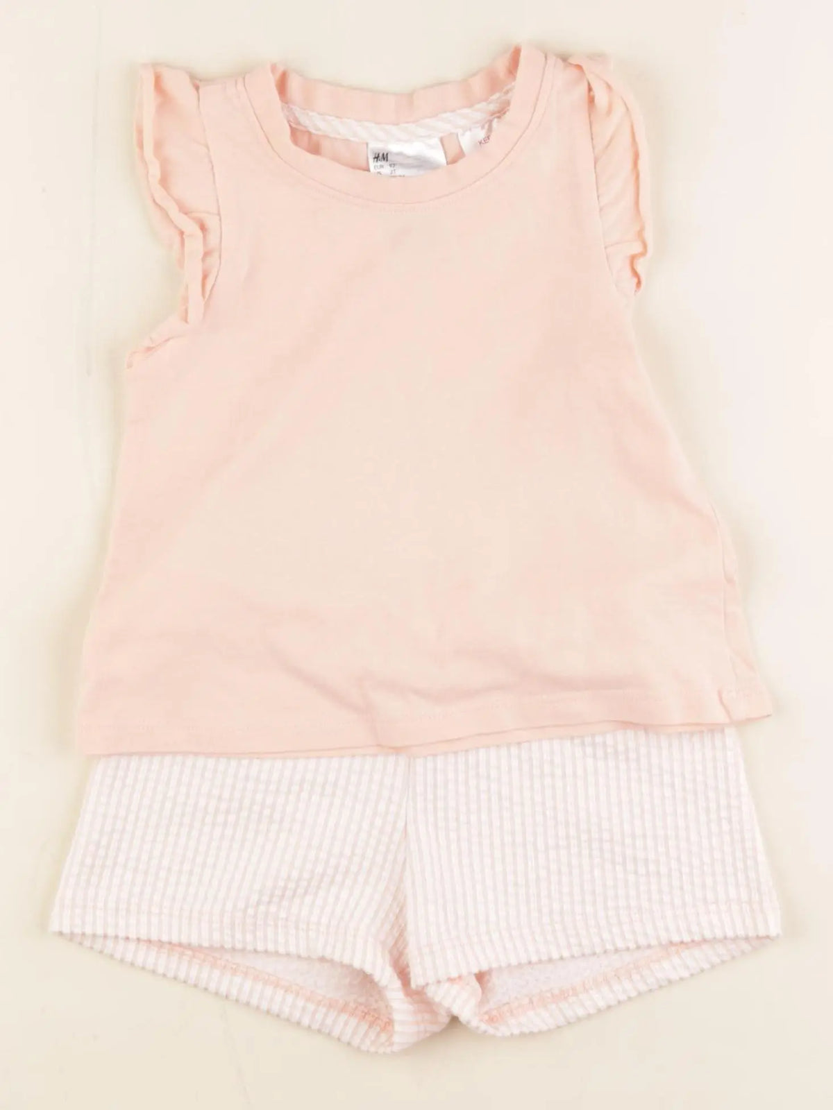 H&M - pyjama coton rose - 18/24 mois