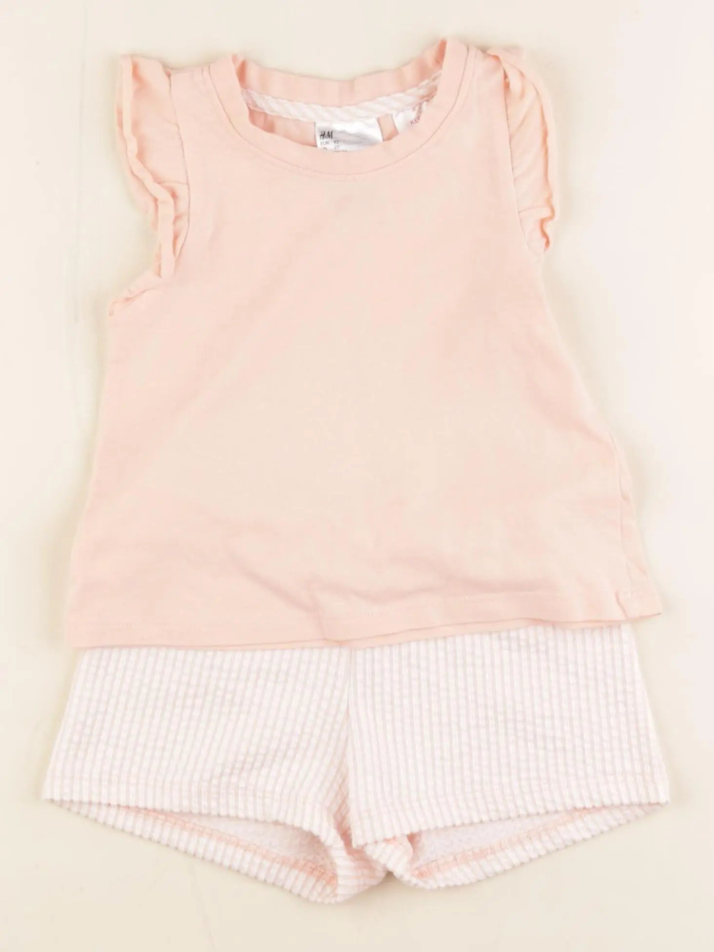 H&M - pyjama coton rose - 18/24 mois