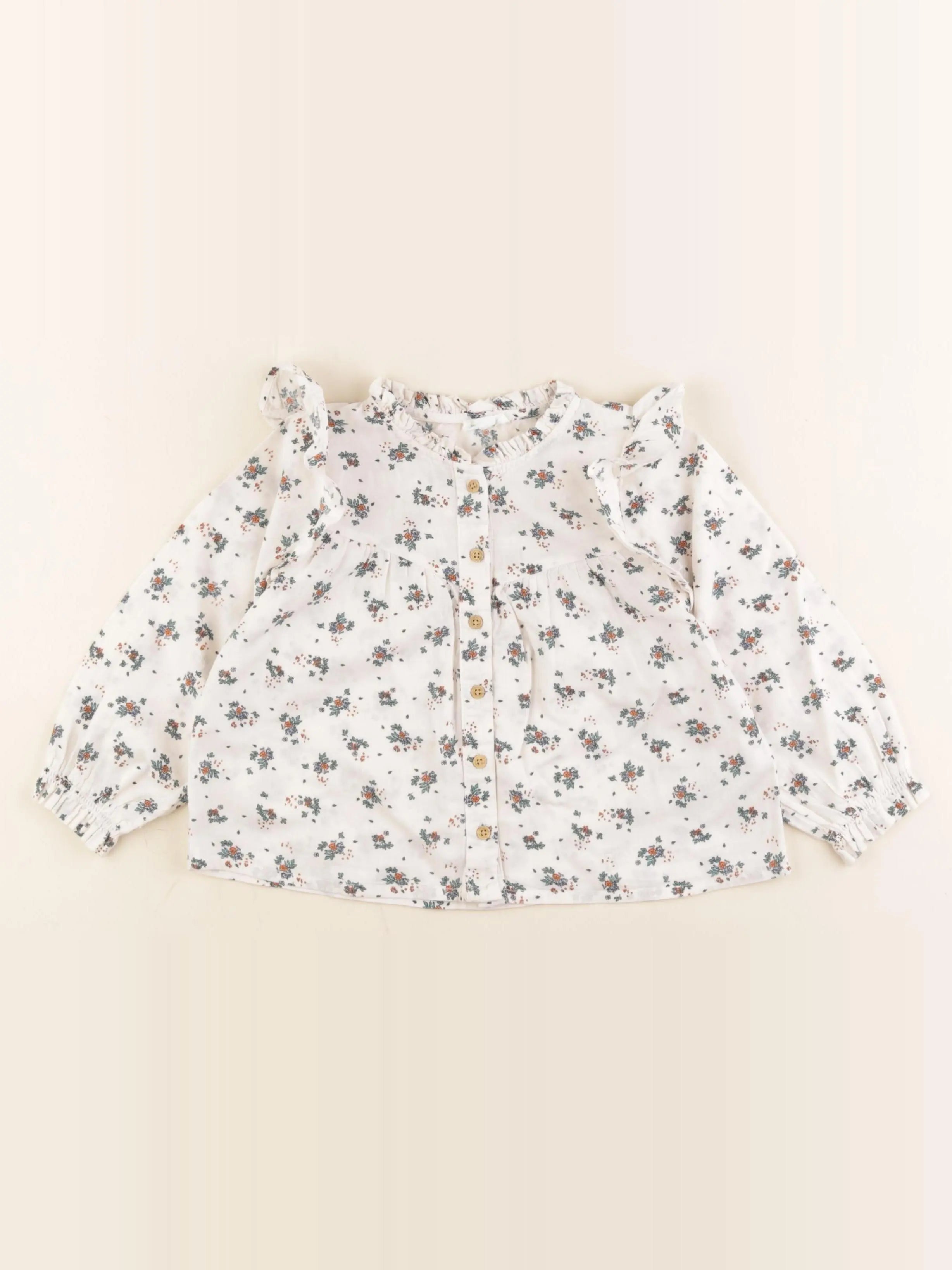 Vertbaudet - blouse beige - 2 ans