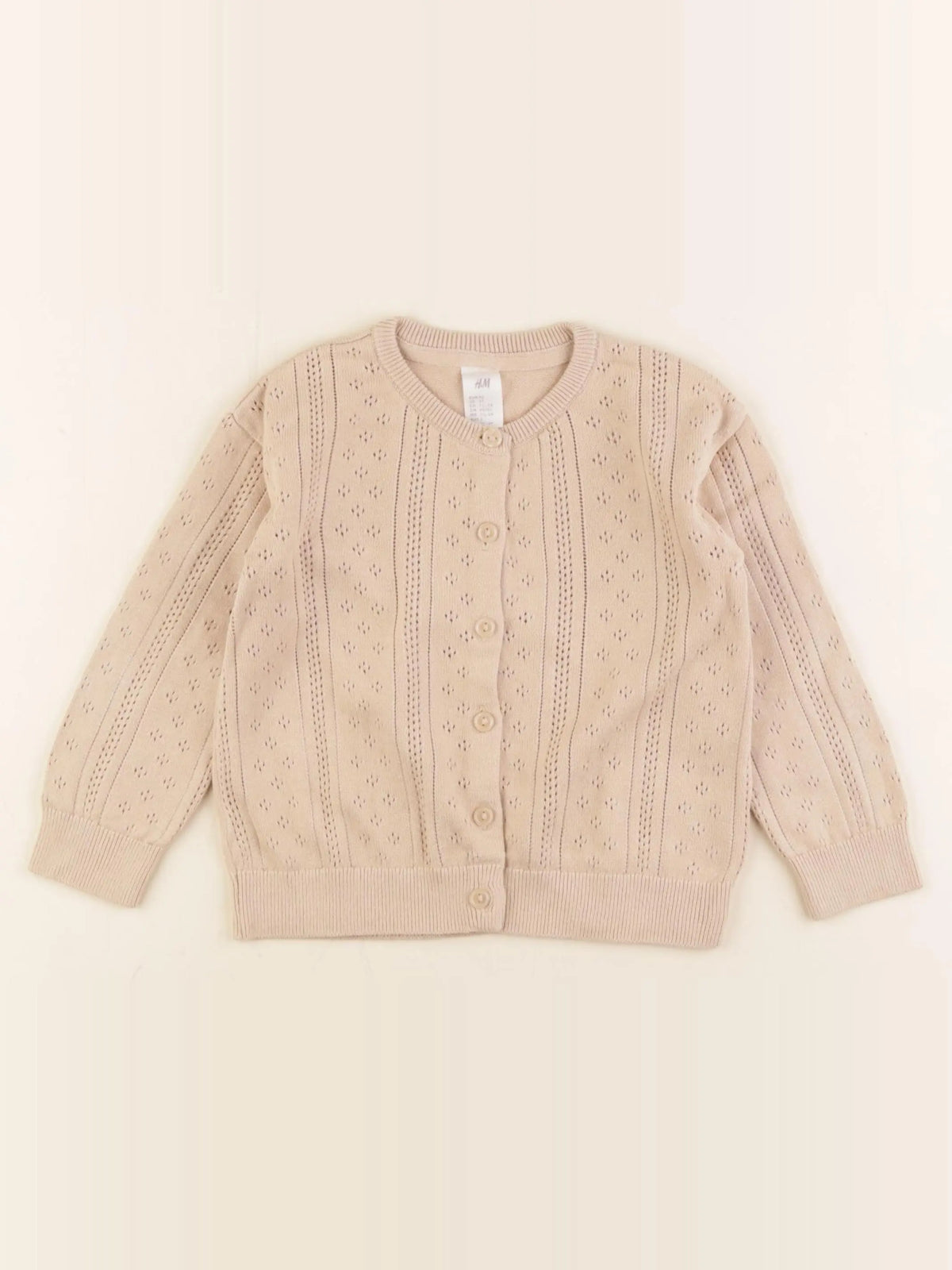 H&M - gilet marron - 18/24 mois