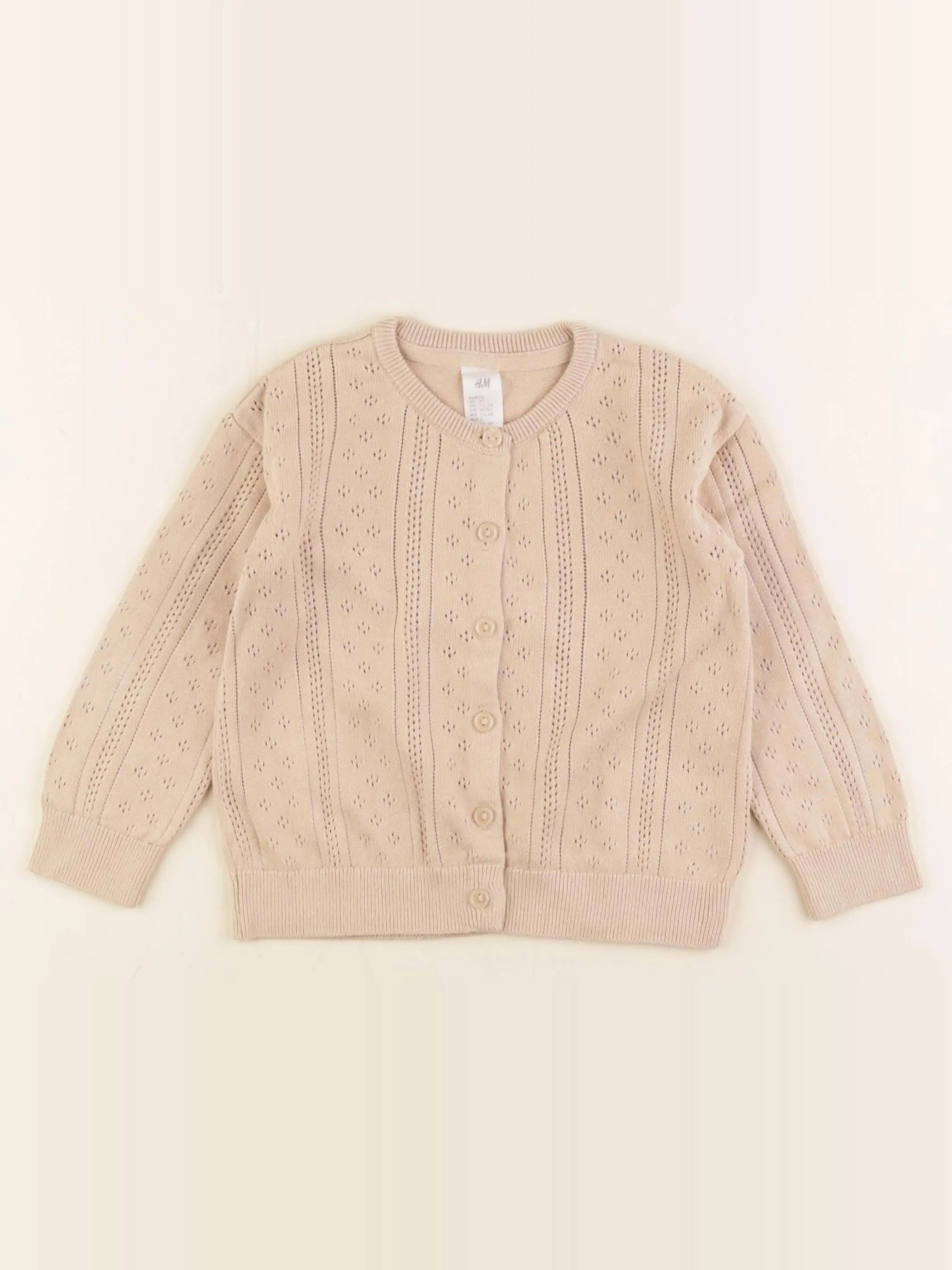 H&M - gilet marron - 18/24 mois