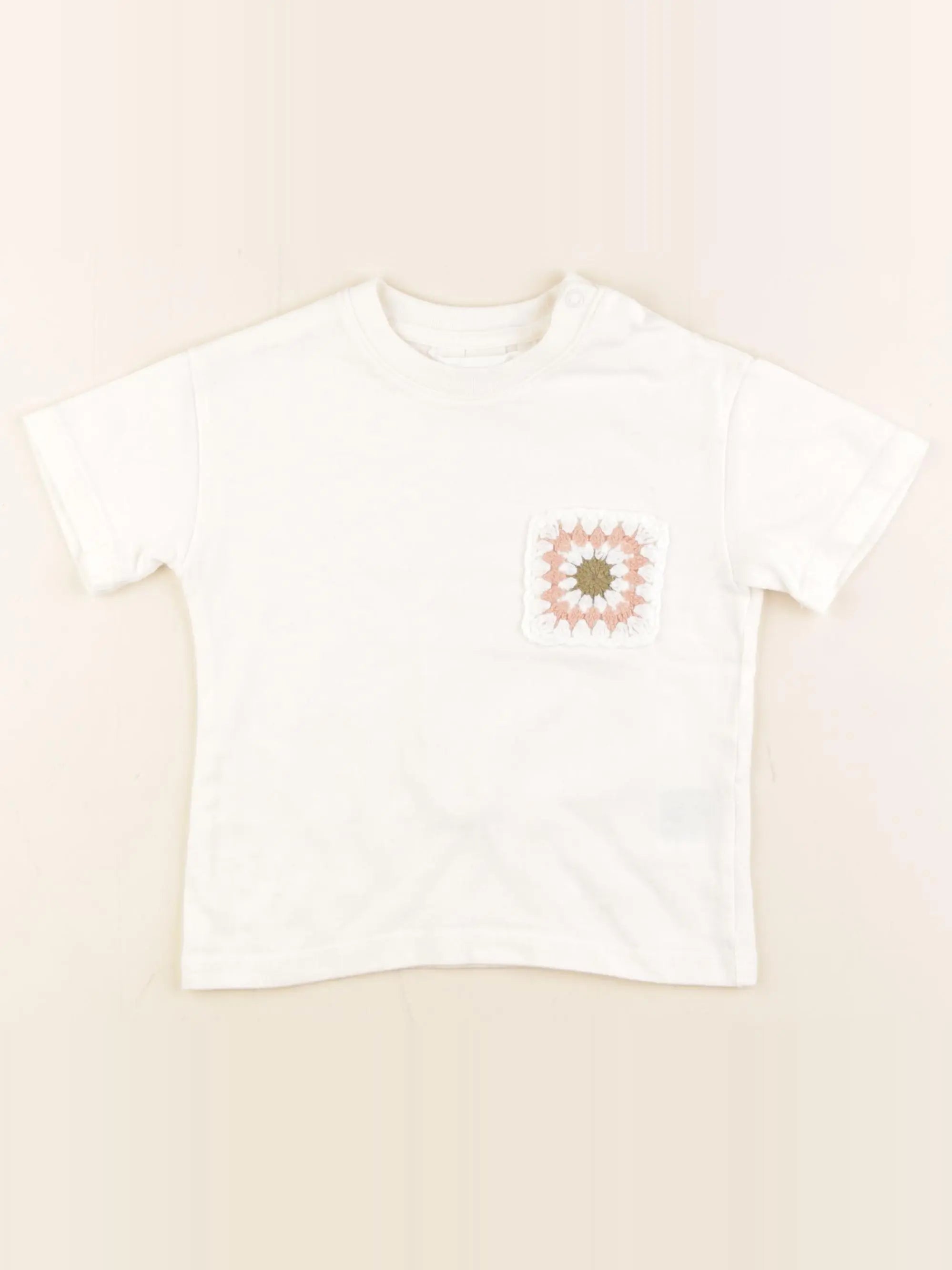 H&M - tee-shirt beige - 18/24 mois