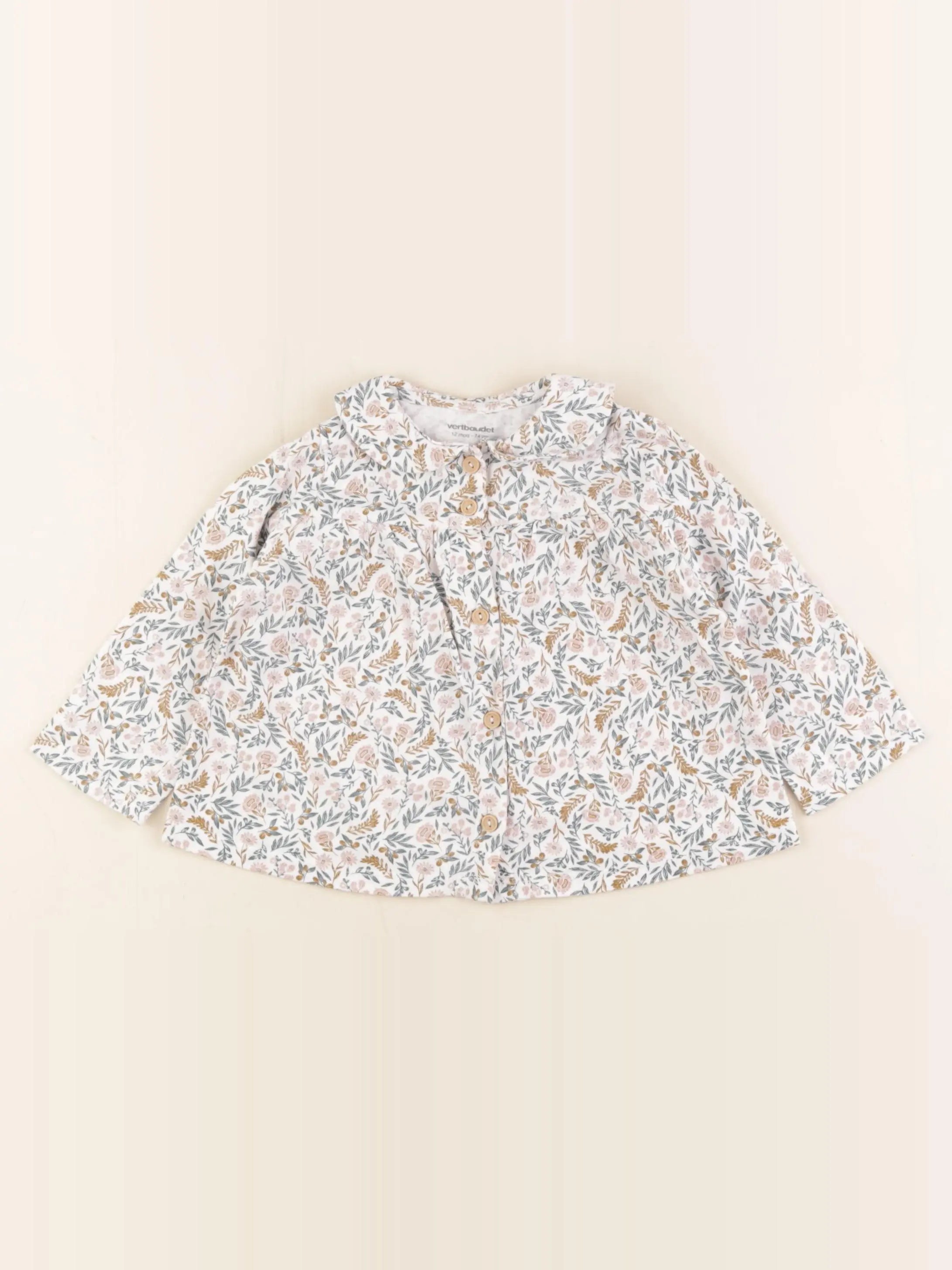 Vertbaudet - tee-shirt multicolore - 12 mois