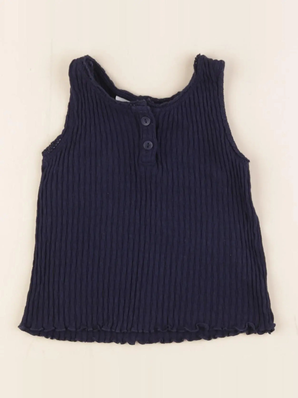 H&M - débardeur bleu - 18/24 mois