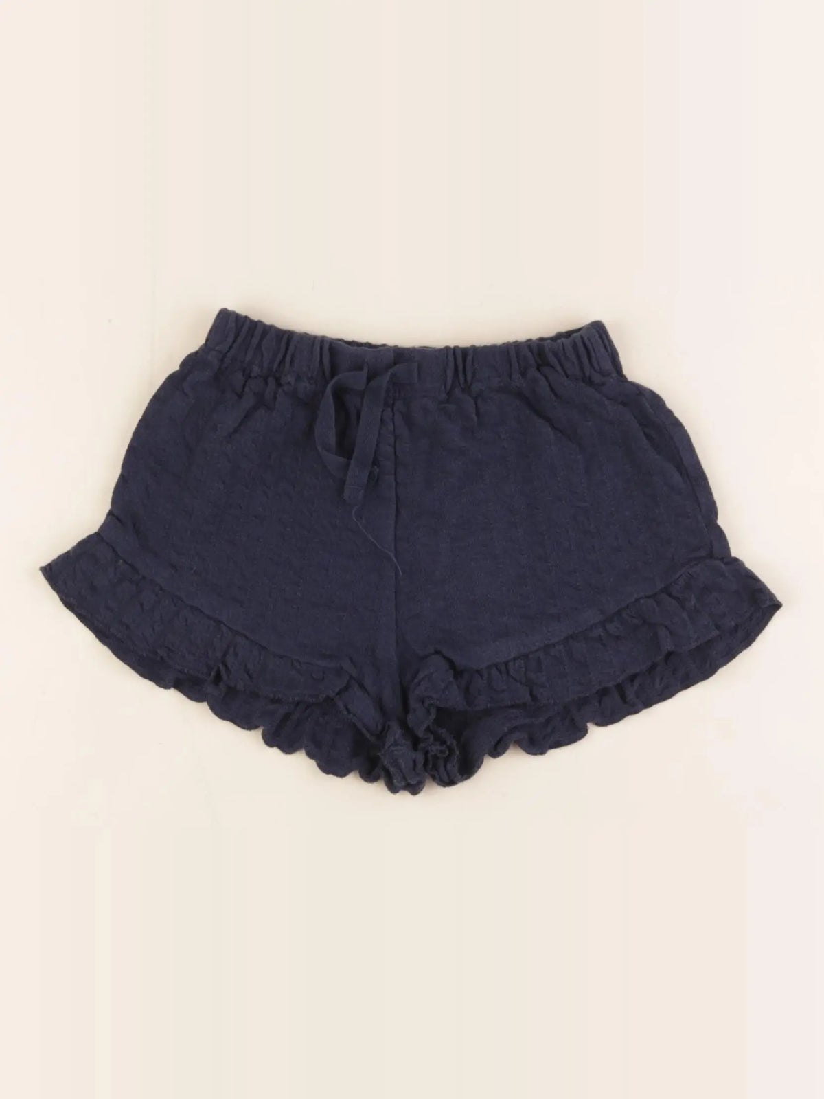 H&M - short bleu - 12/18 mois