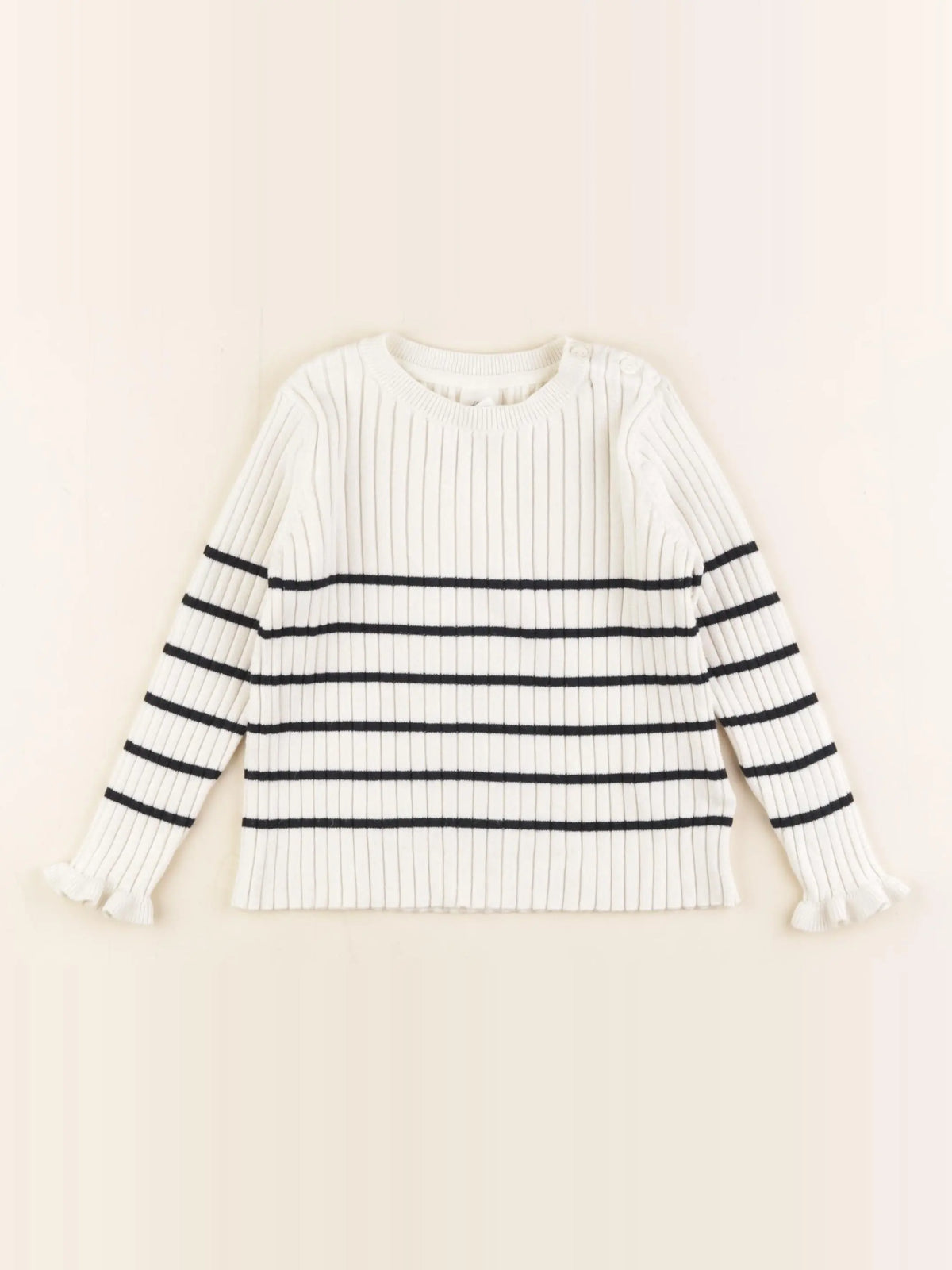 H&M - pull beige - 12/18 mois