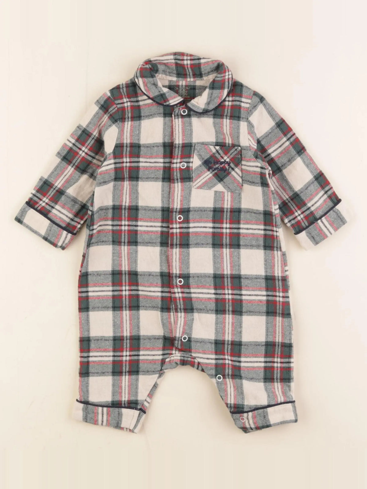 Vertbaudet - pyjama coton multicolore - 3 mois