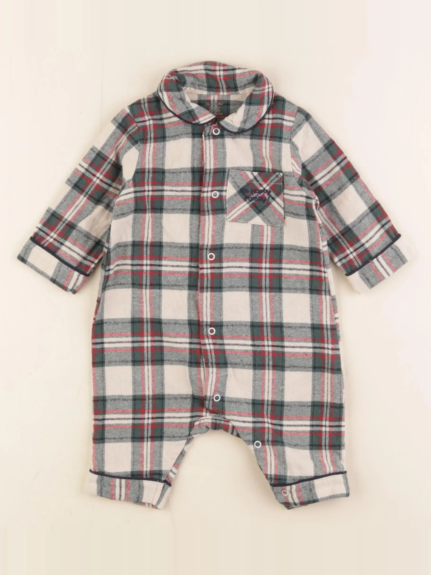 Vertbaudet - pyjama coton multicolore - 3 mois