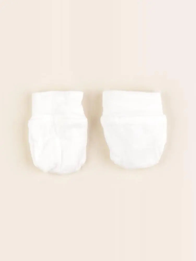 Vertbaudet - moufles blanc - 0/1 mois