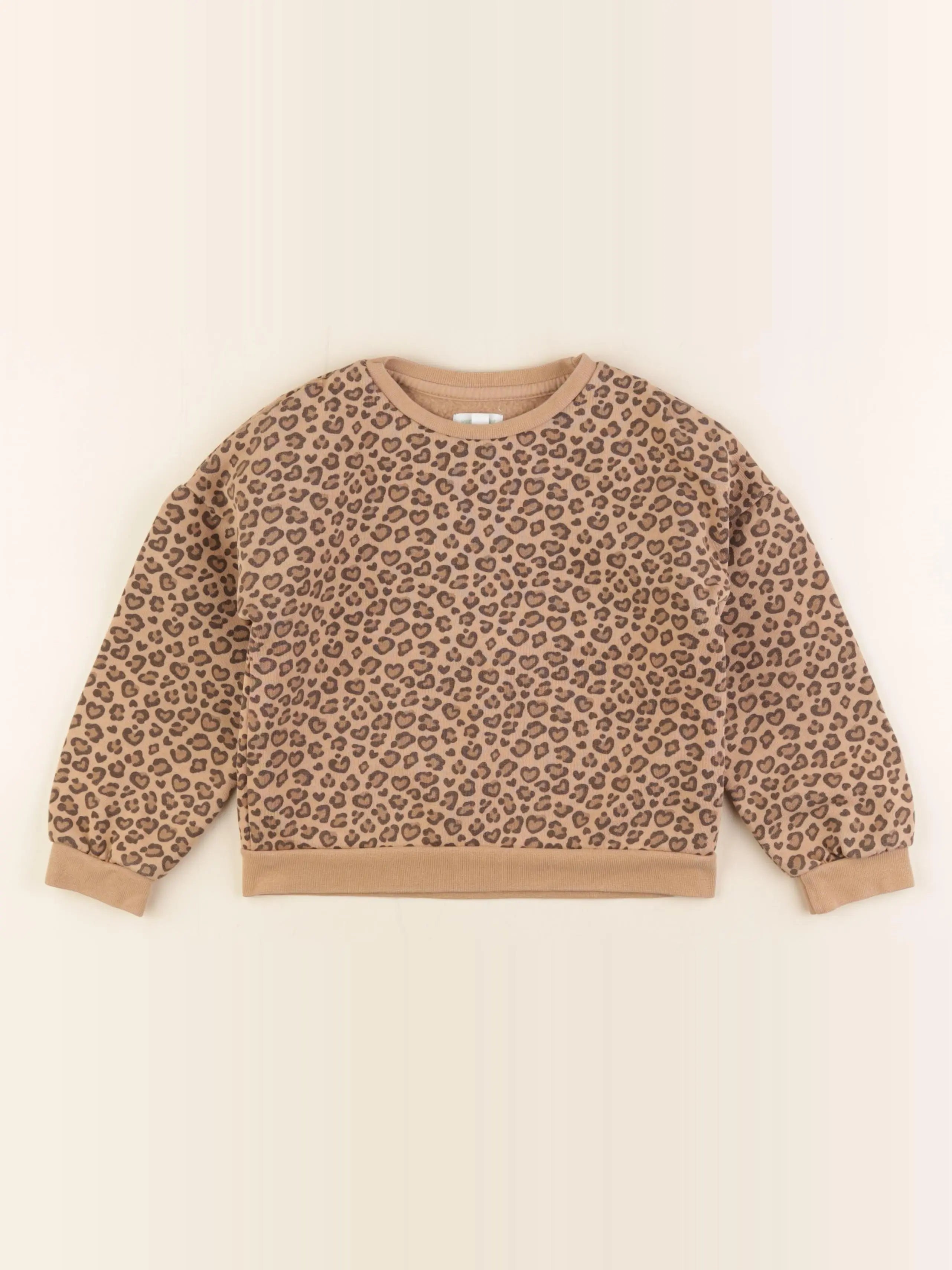 Vertbaudet - sweat marron - 6 ans