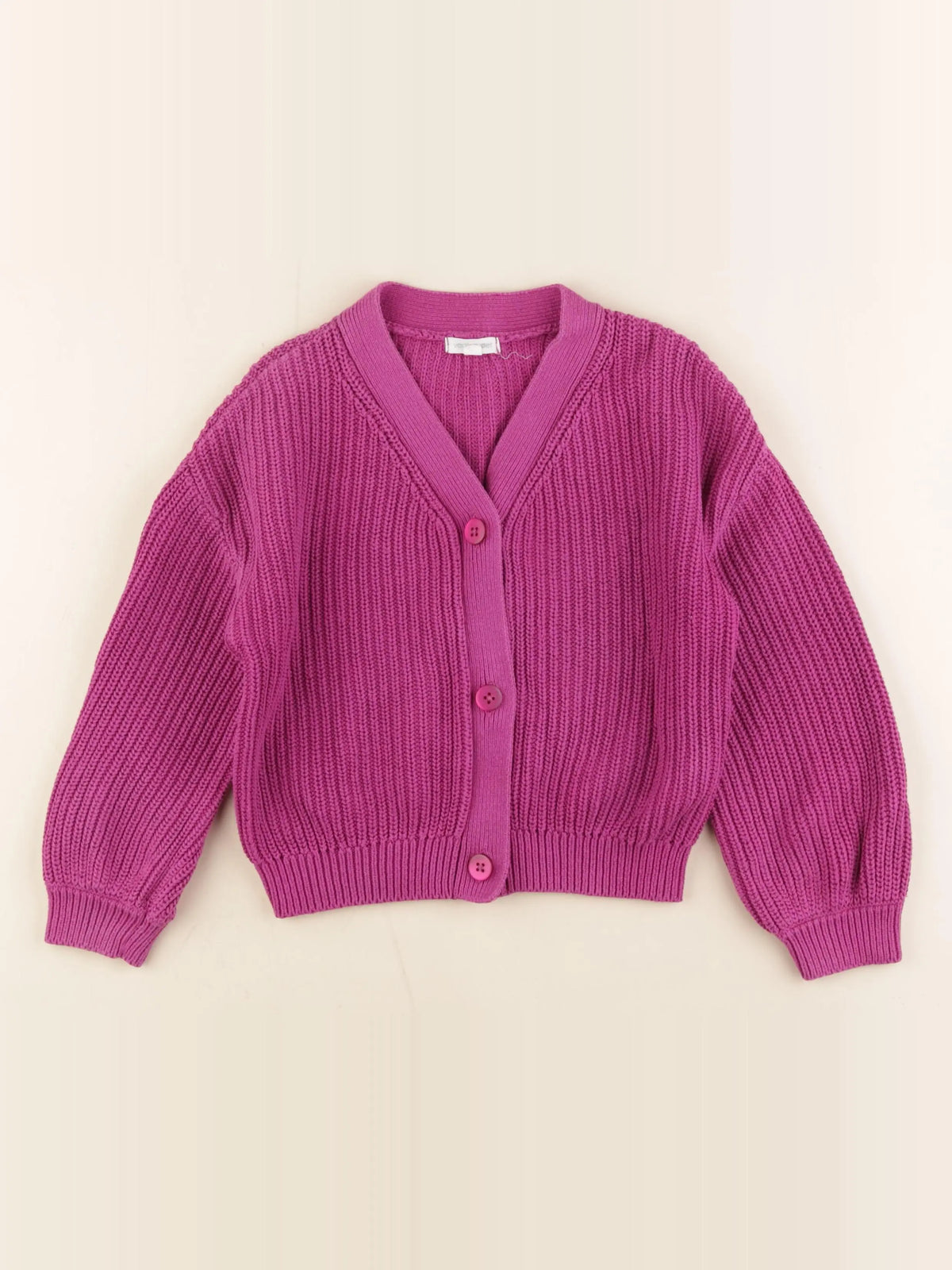 Vertbaudet - gilet violet - 6 ans