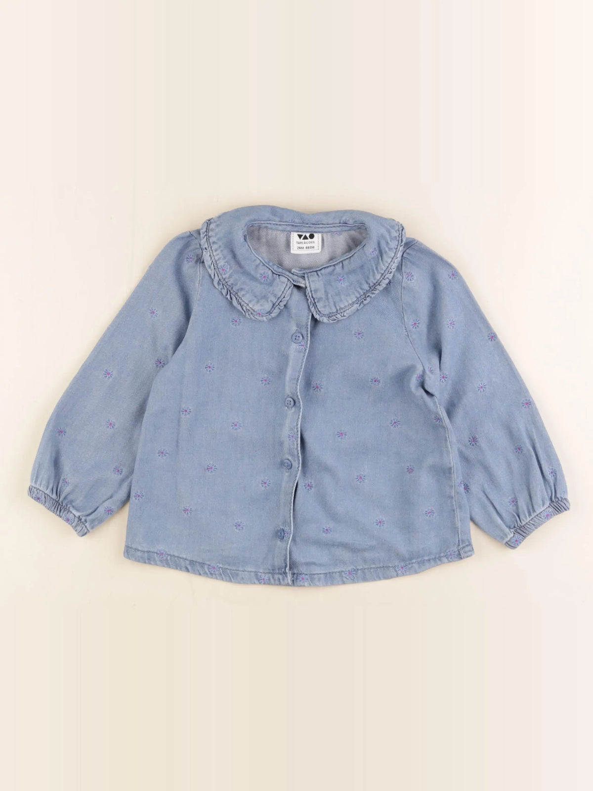 Tape à l'oeil - blouse bleu - 24 mois