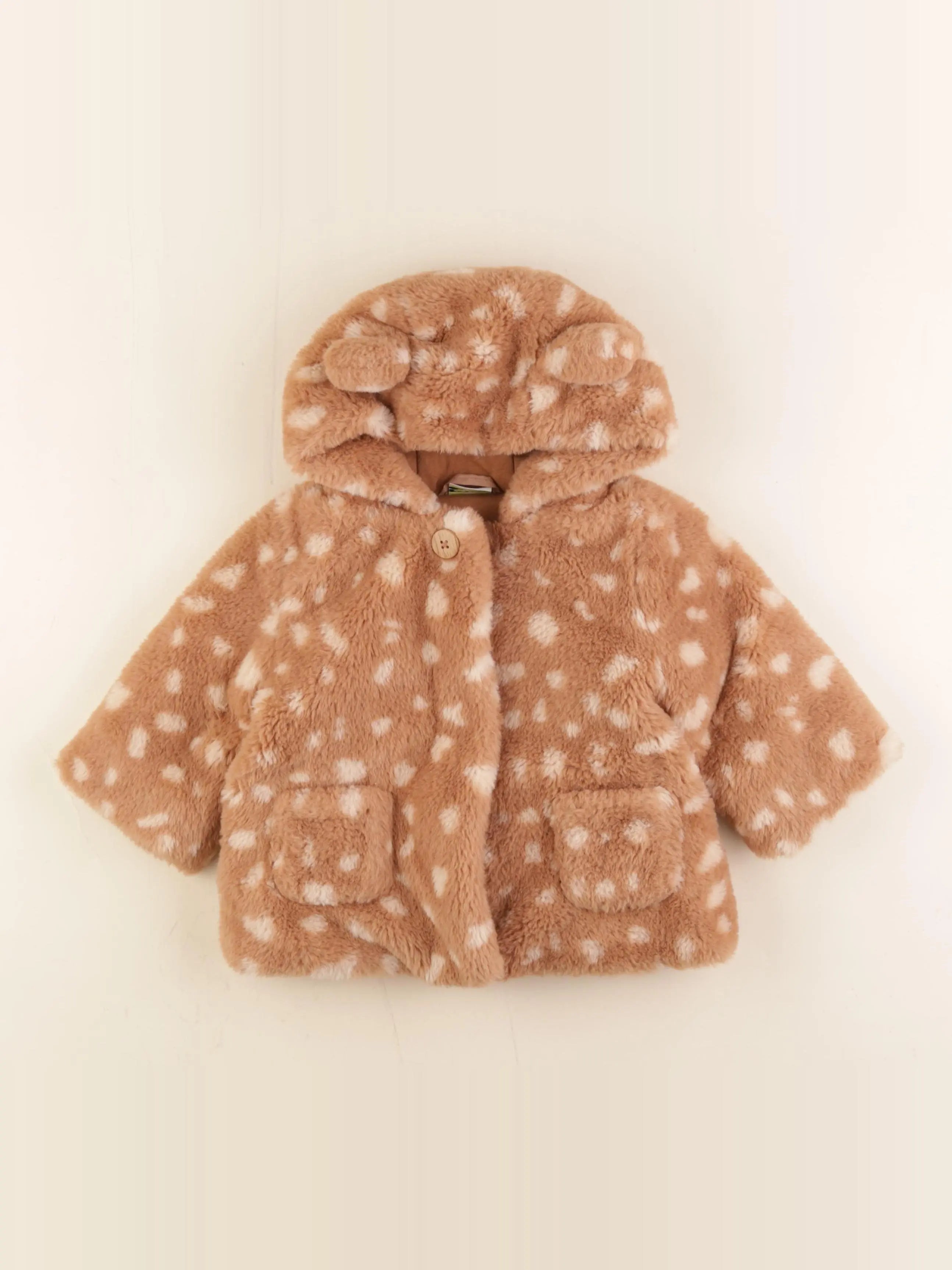 Tape à l'oeil - veste doublé marron - 12 mois