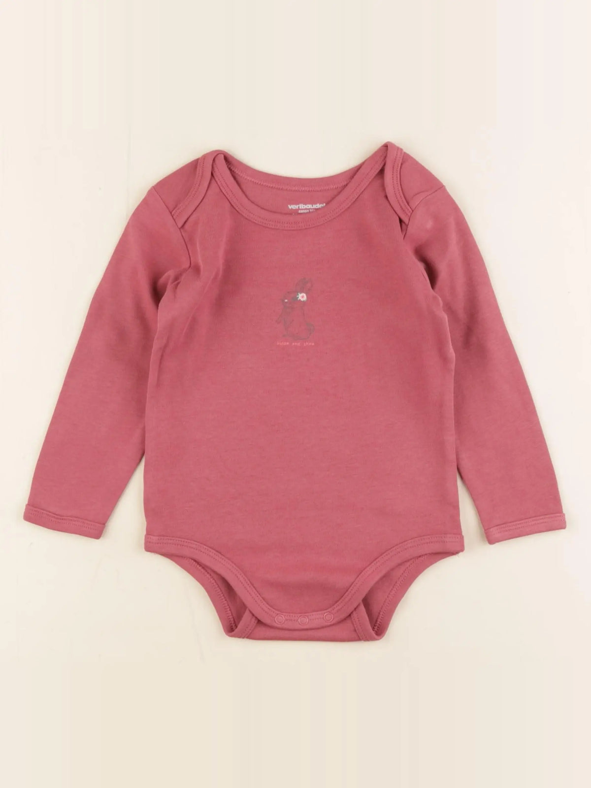 Vertbaudet - body rose - 24 mois