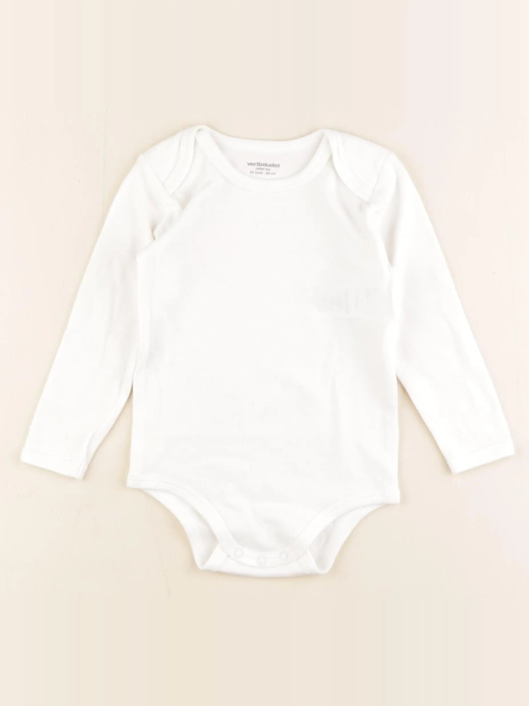 Vertbaudet - body blanc - 24 mois