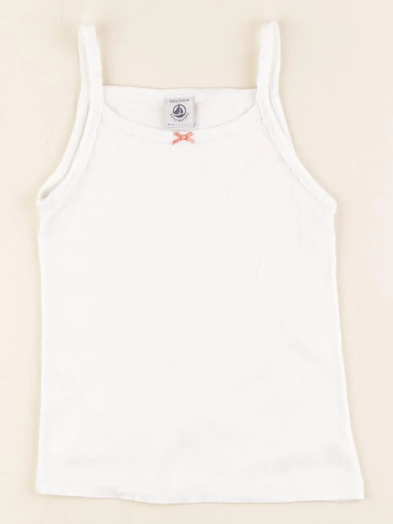 Petit Bateau - maillot de corps blanc - 4 ans
