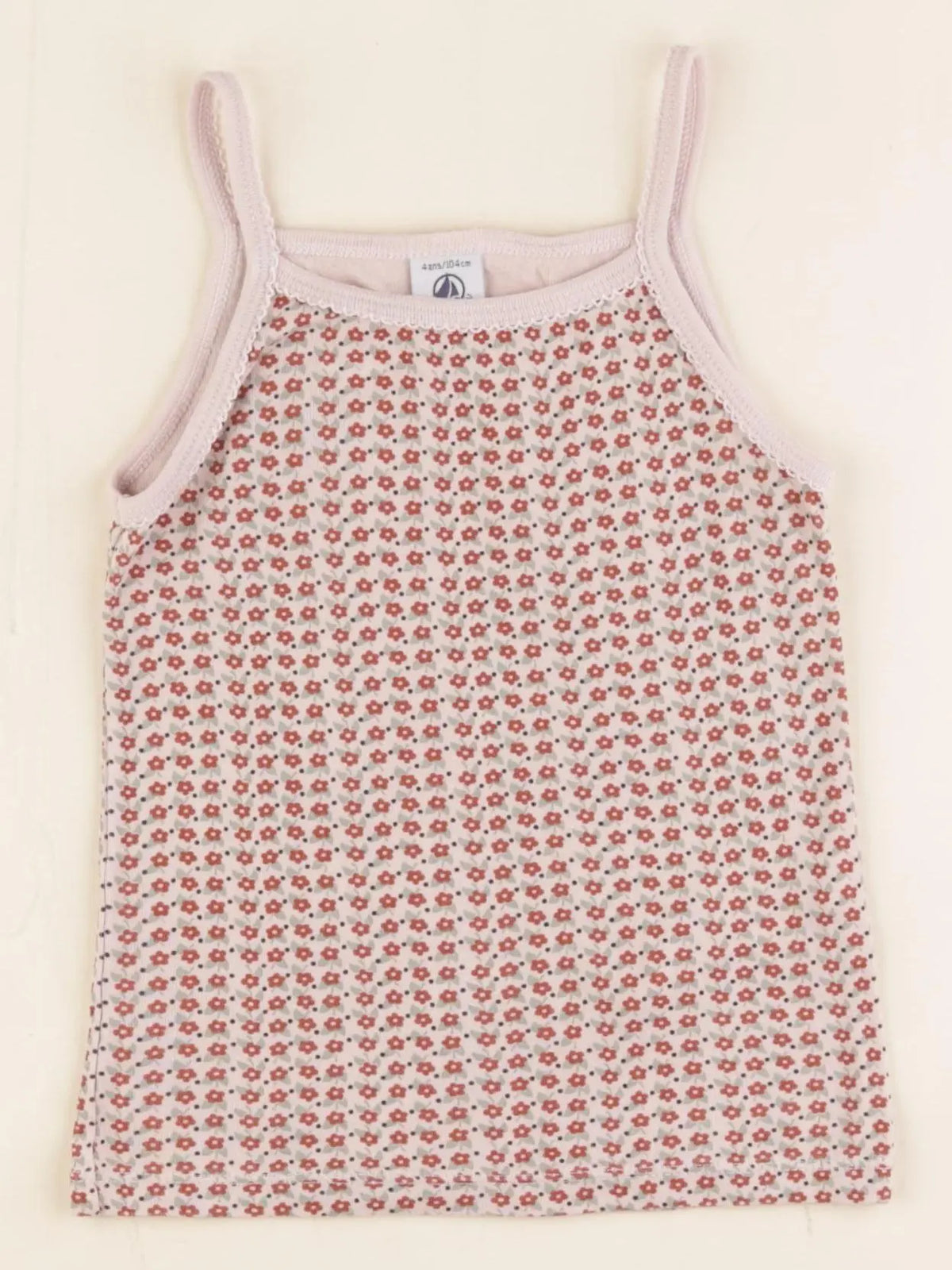 Petit Bateau - maillot de corps rose - 4 ans