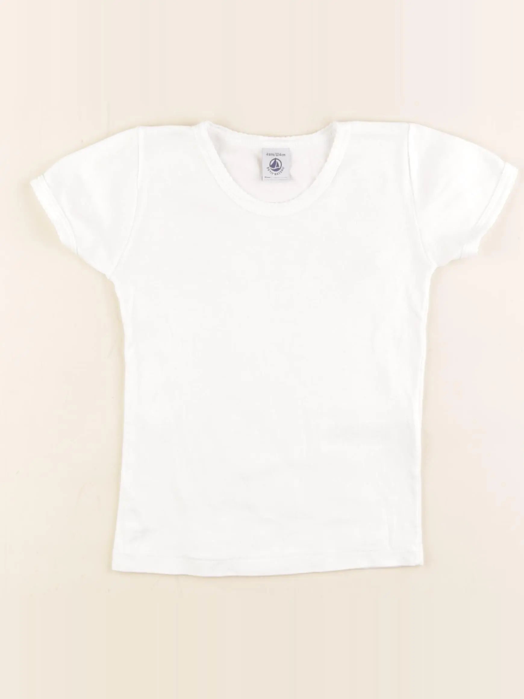 Petit Bateau - maillot de corps blanc - 4 ans