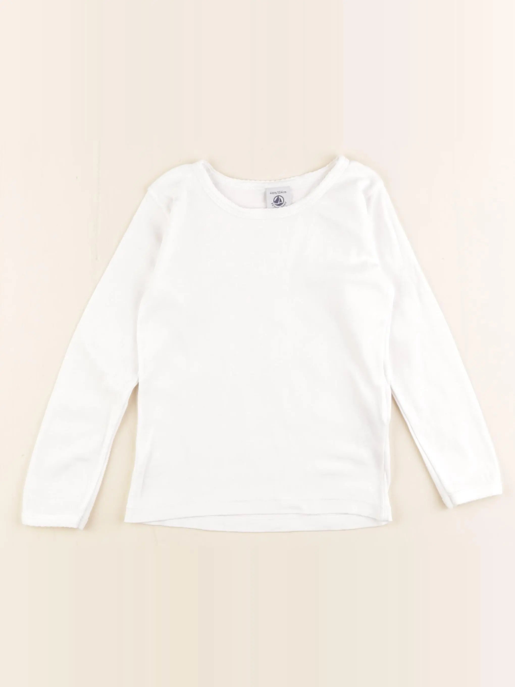 Petit Bateau - maillot de corps blanc - 4 ans