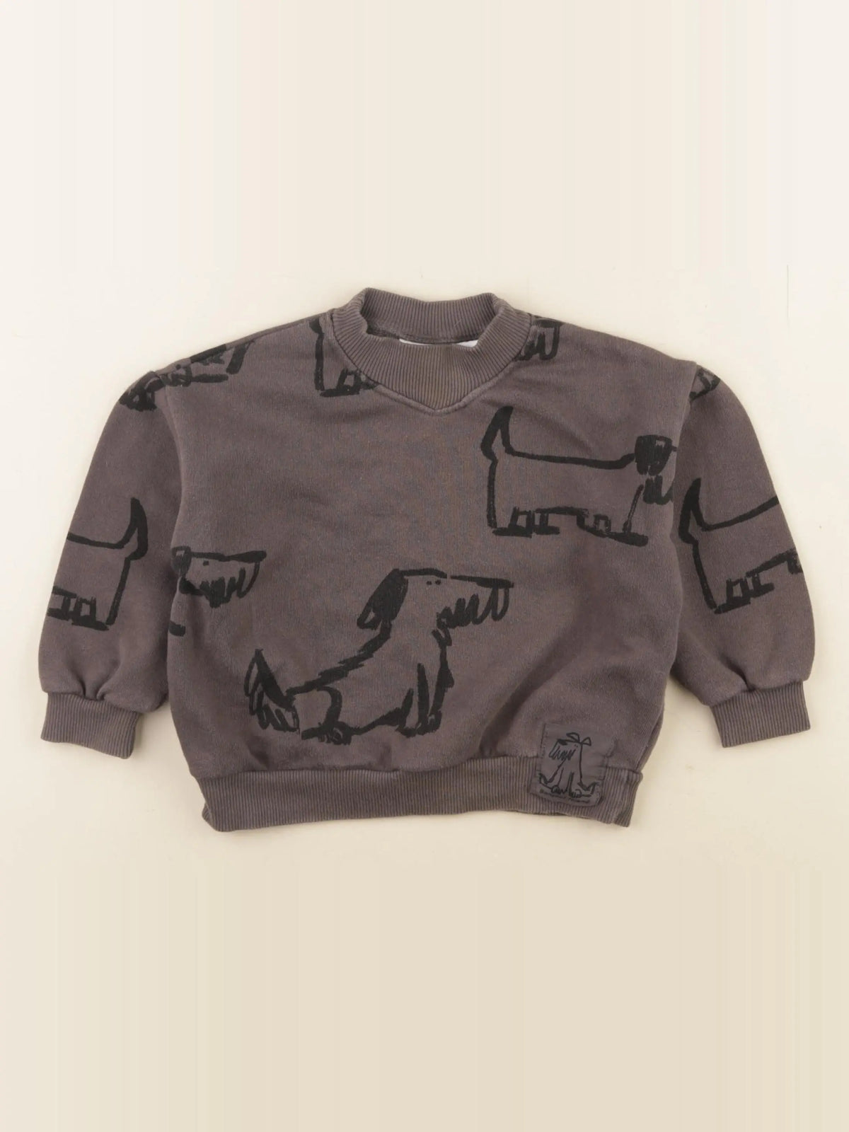 Zara - sweat gris - 2/3 ans