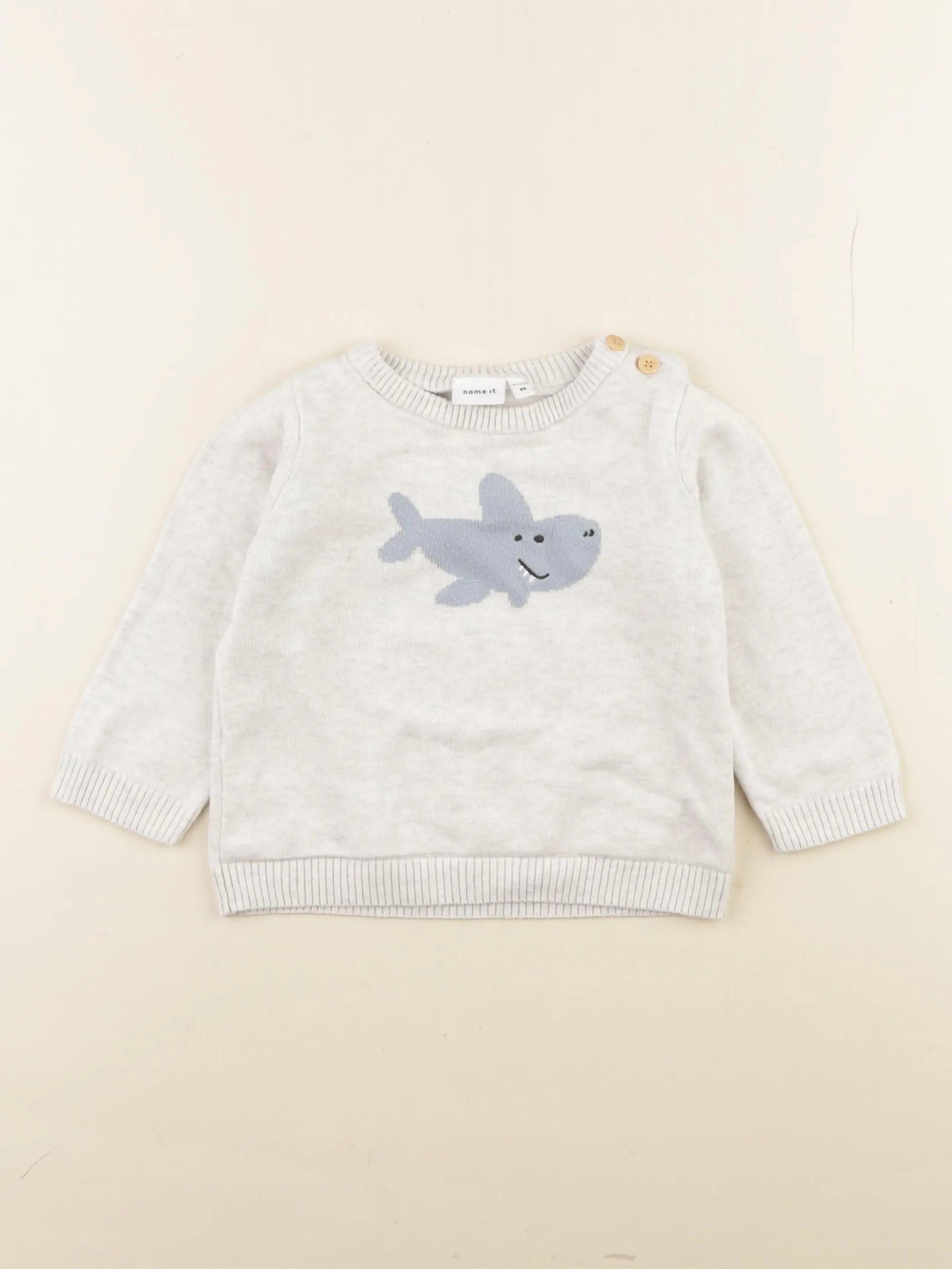 Name it - pull beige - 12/18 mois