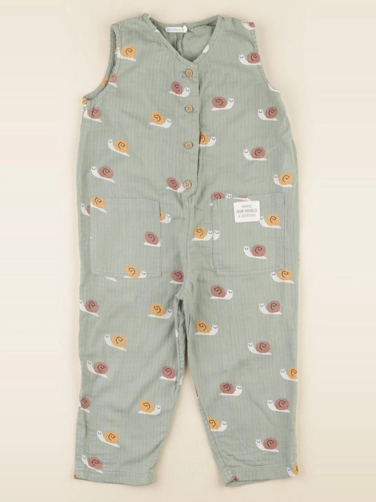 Boutchou - combinaison vert - 24 mois