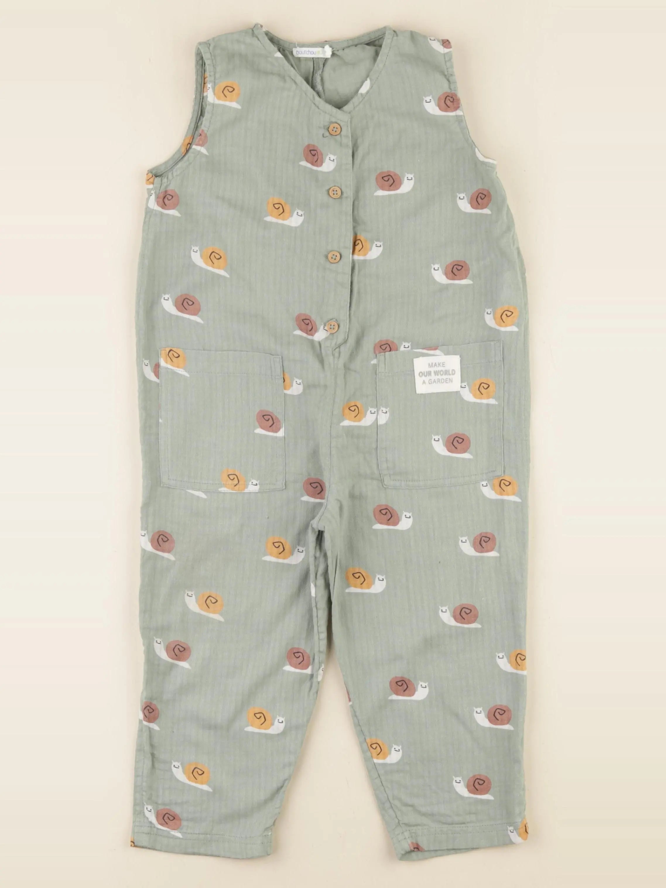 Boutchou - combinaison vert - 24 mois