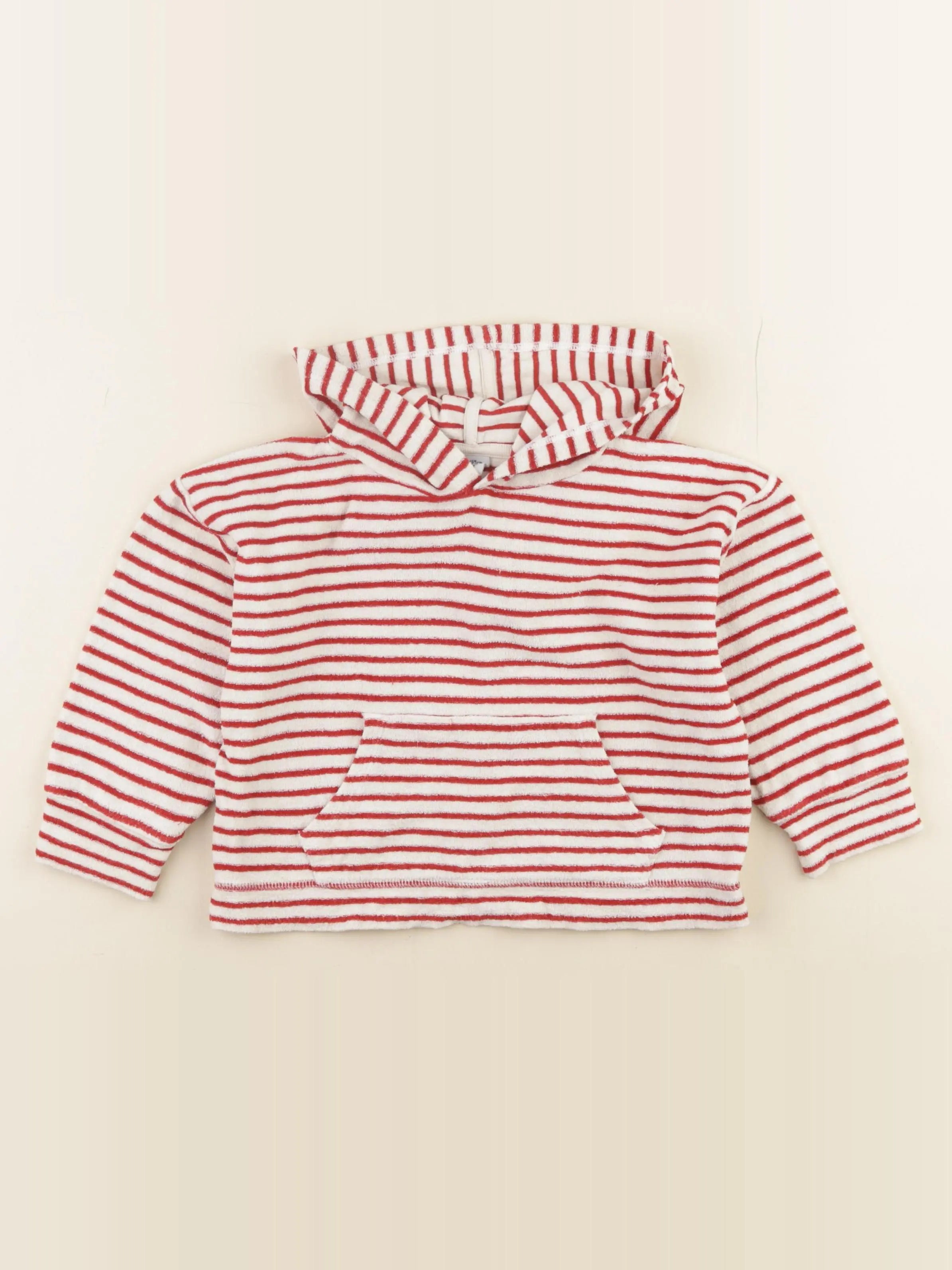 Petit Bateau - sweat rouge - 3 ans