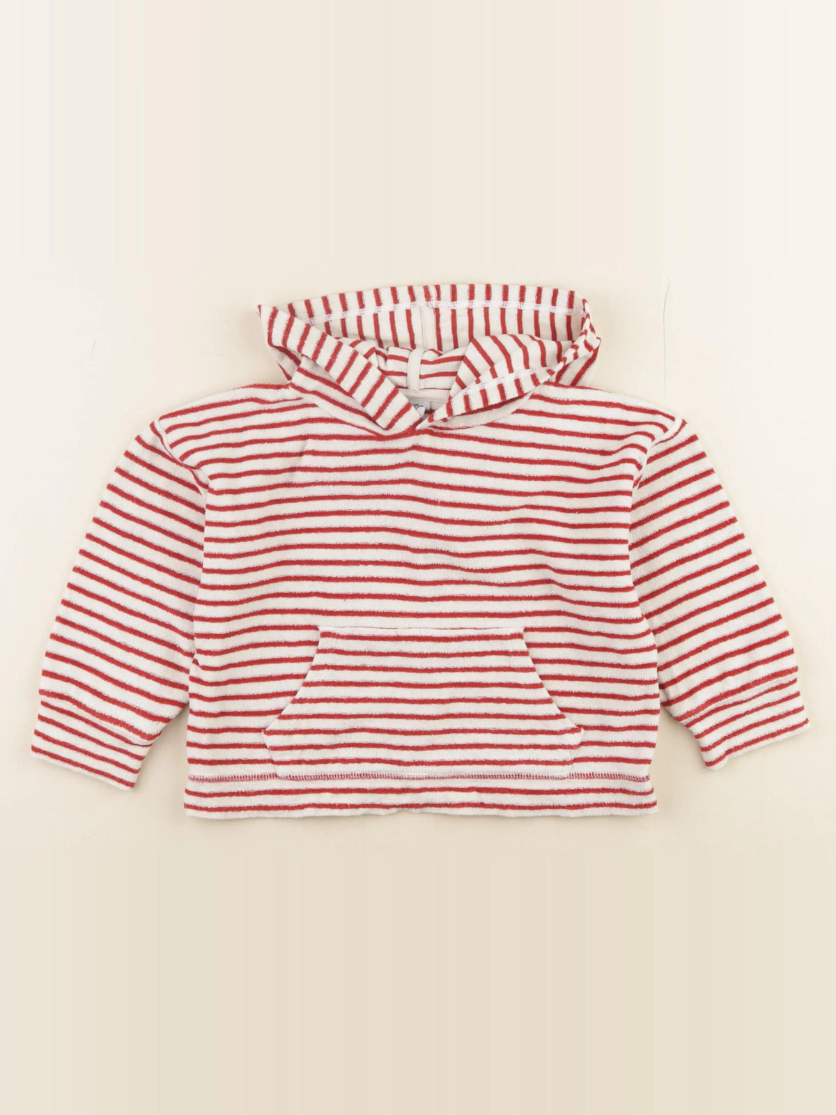 Petit Bateau - sweat rouge - 3 ans